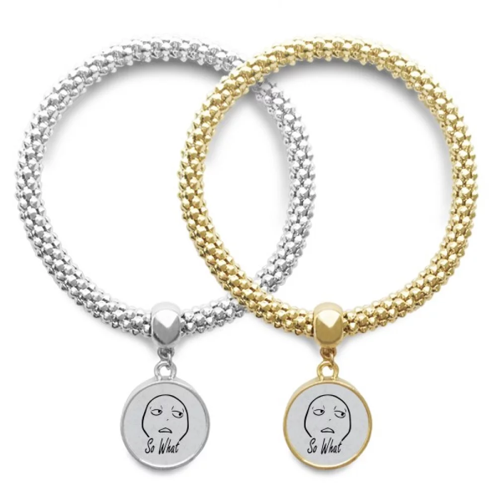 Contempt Black Cute Chat Happy Pattern Lover Bracelet Bangle Pendant Jewelry Couple Chain