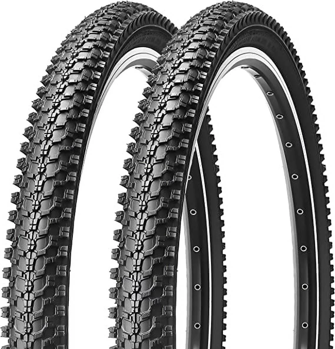 MOHEGIA 2 Pack Bike Tire 24x1.95 Inch Folding Bicycle Tires for Mountain Bikes