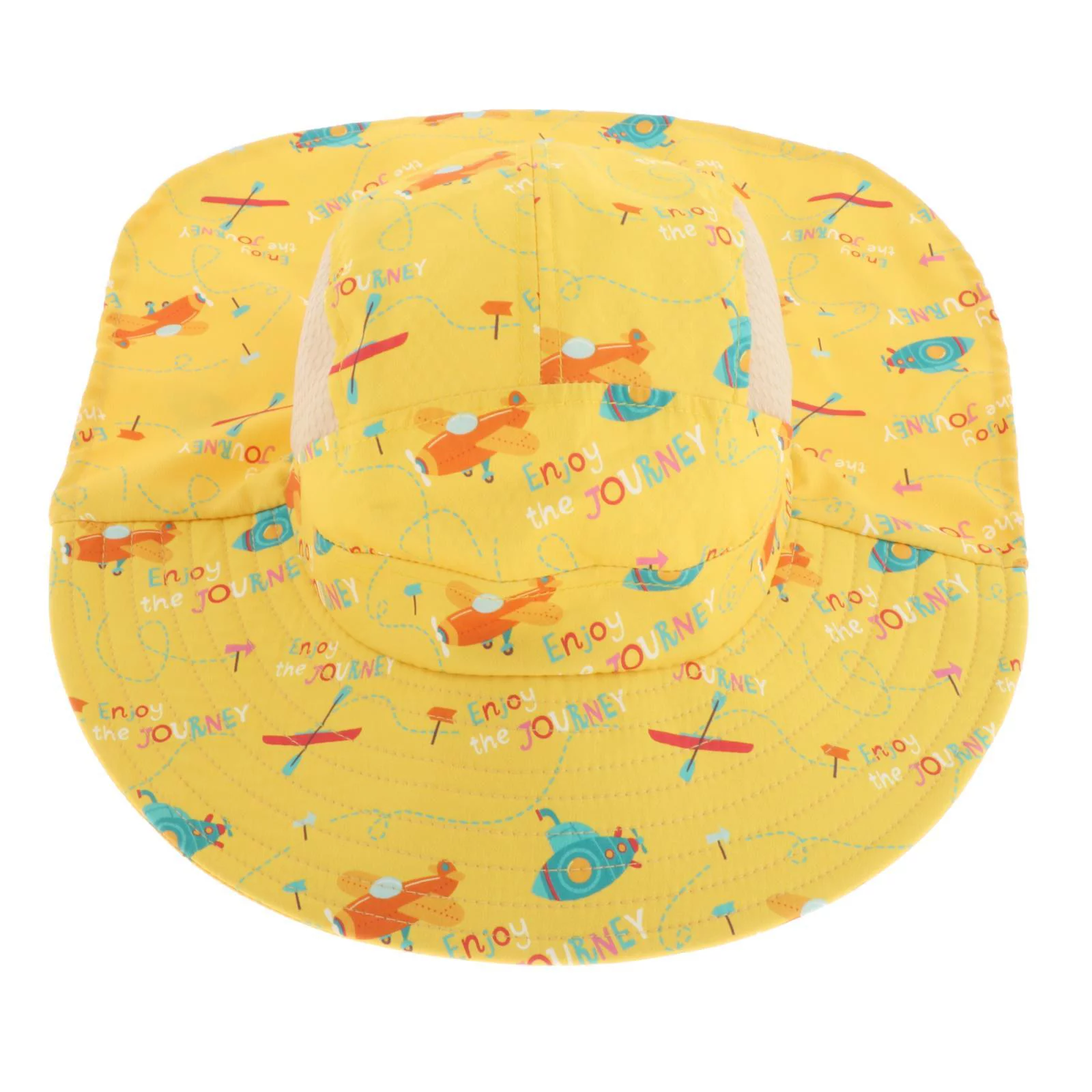 Hat, Sun Hats degree Wide Brim Comfortable Fisherman Caps for Children Boys Beach , Yellow