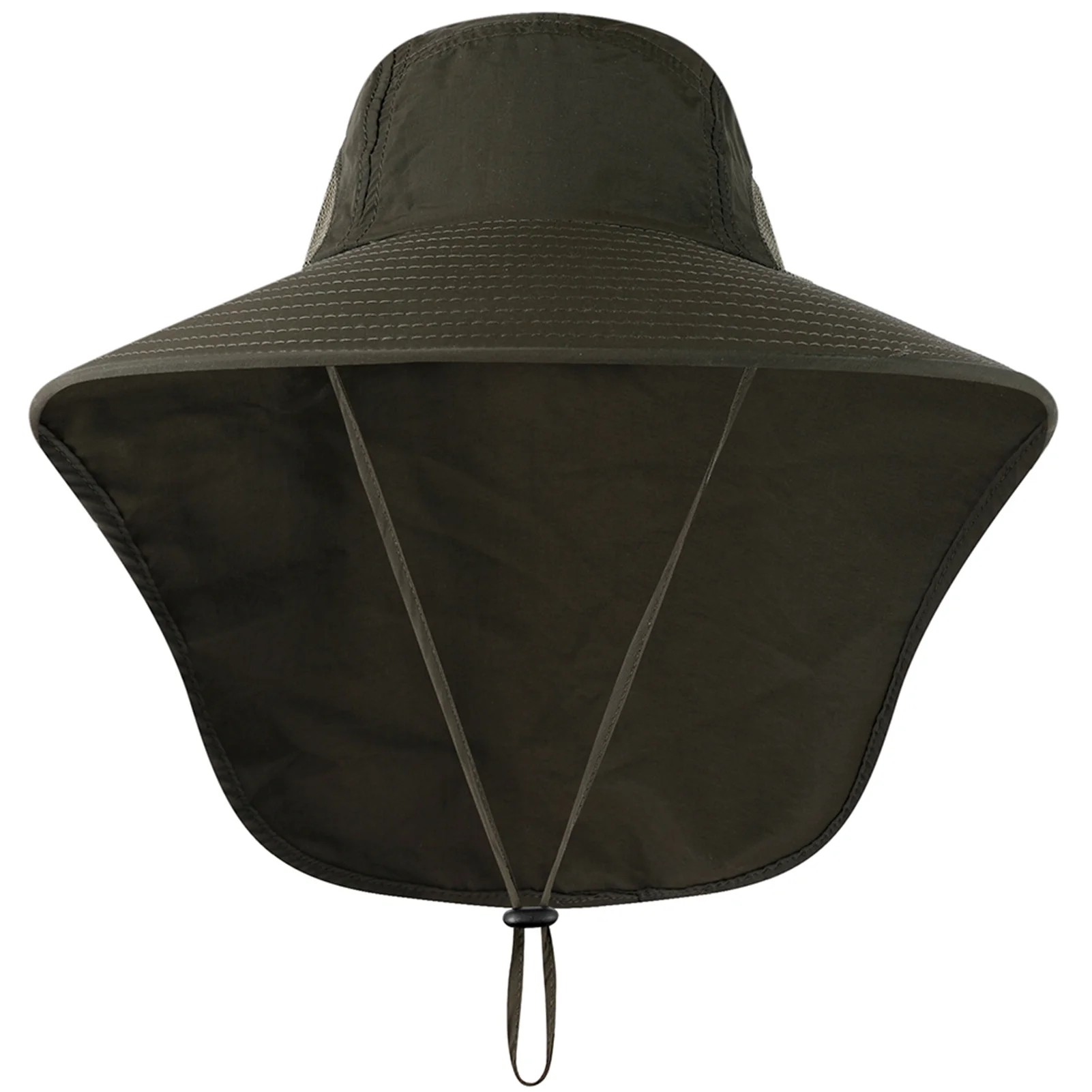 OWSOO Fishing Wide Brim Sun Hat with Neck Flap for Travel Camping Hiking Boating