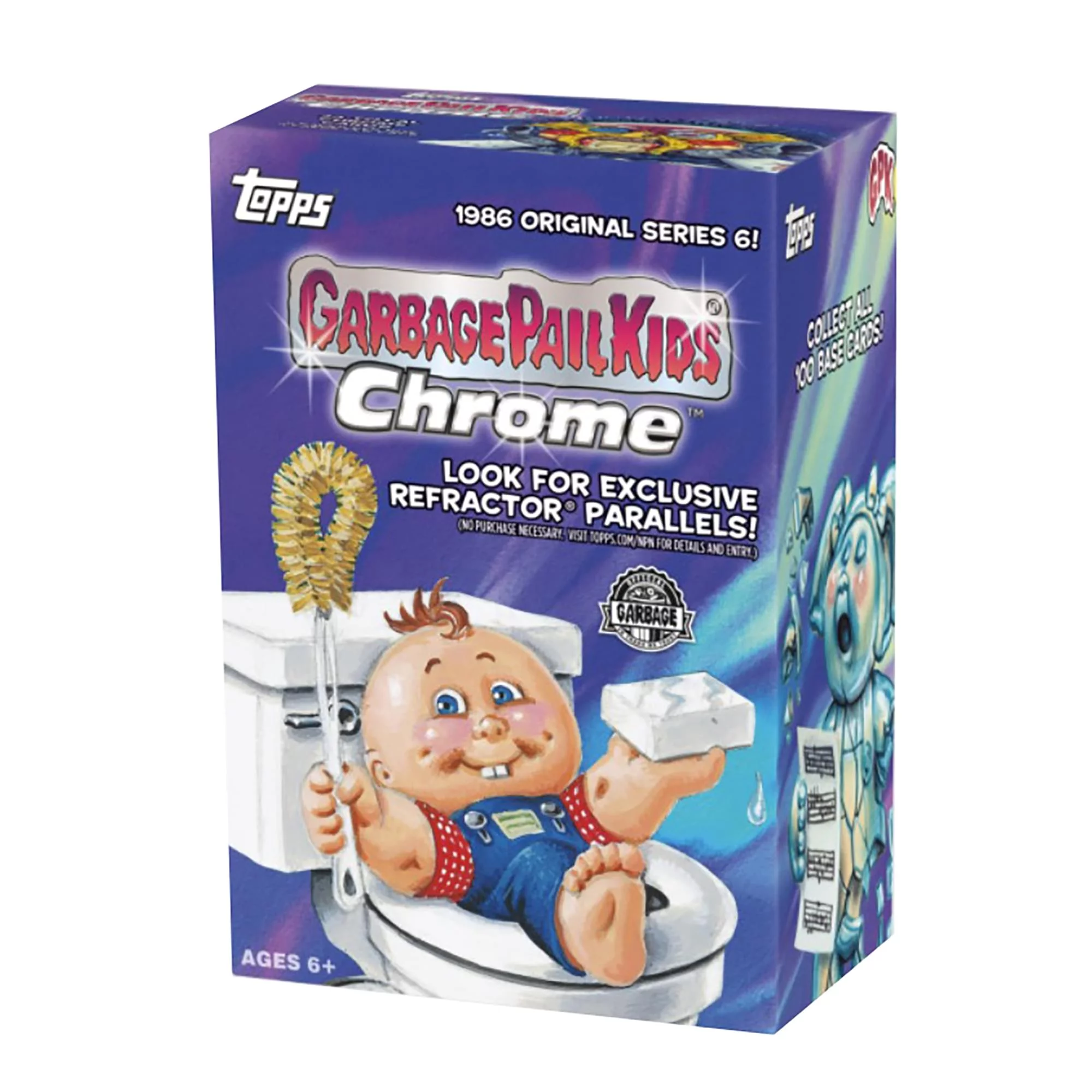 Garbage Pail Kids 2023 Chrome 1986 Original Series 6 Trading Card BLASTER Box (6 Packs)