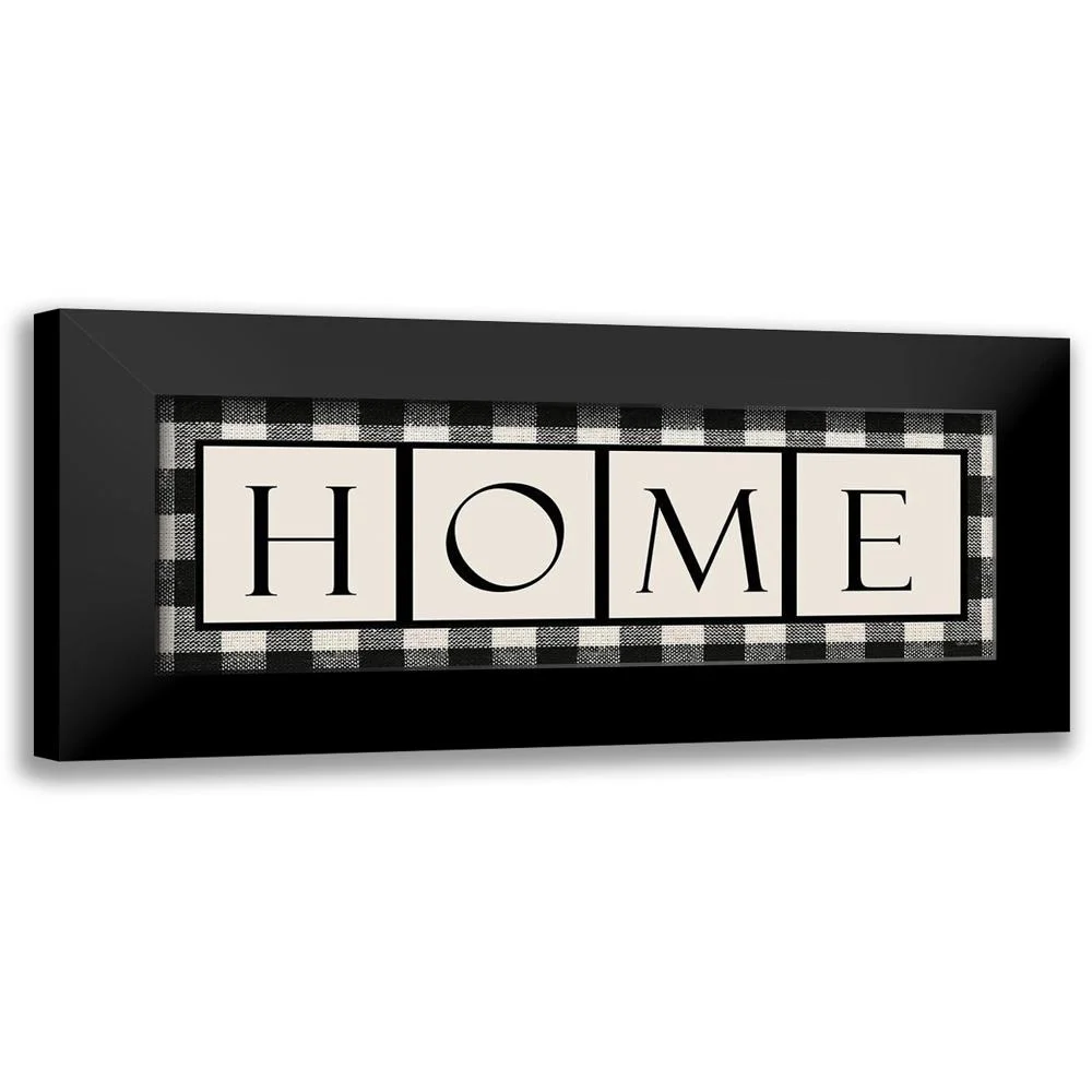 Deiter, Lori 14x7 Black Modern Framed Museum Art Print Titled - Buffalo Plaid Home