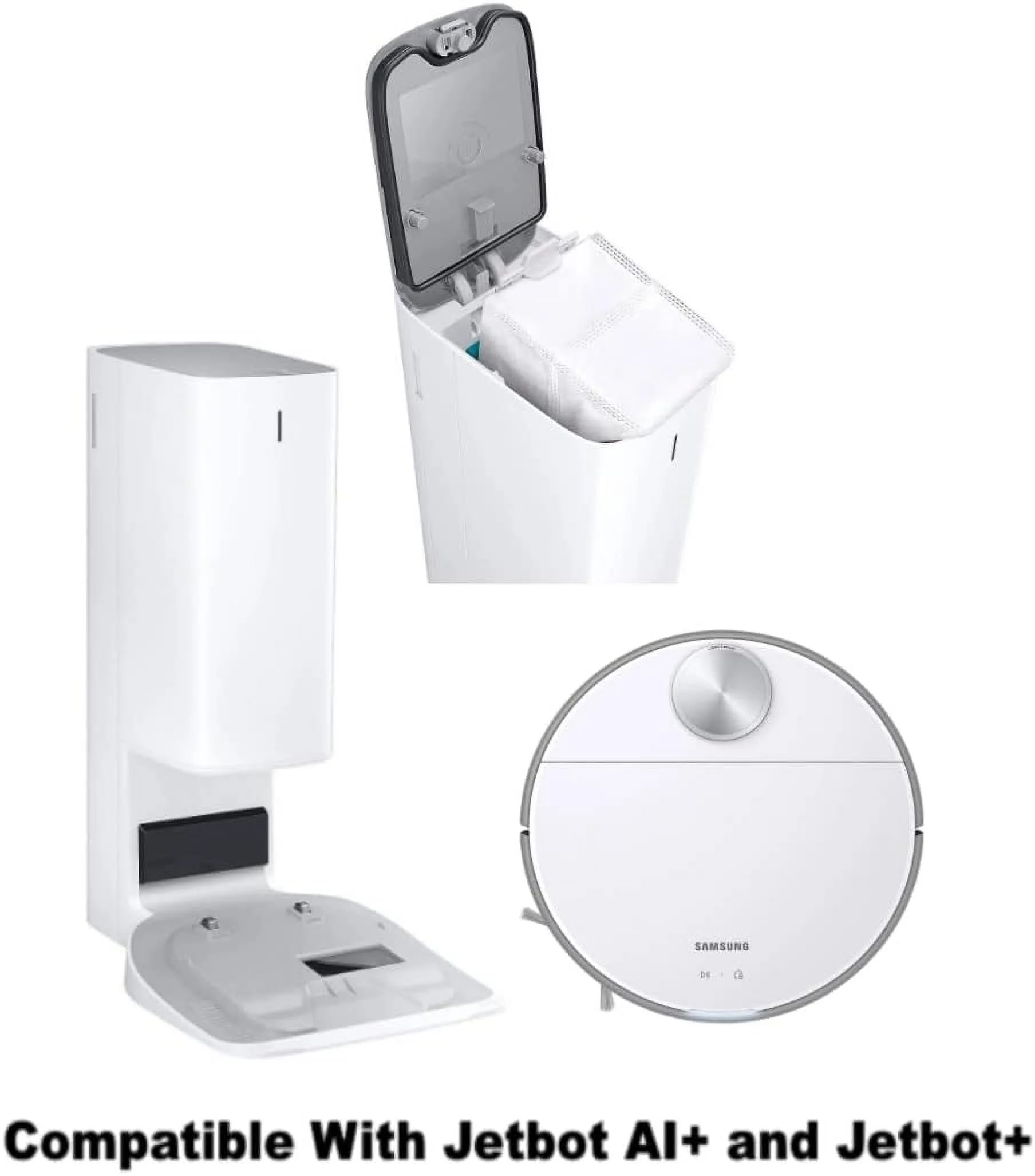 5 Pack Replacement Dust Bags -RDB95 For Jet Bot +, Jet Bot AI + Plus Robot Vacuum Clean Station Base Dirt Dustbags Accessories Replacement Parts