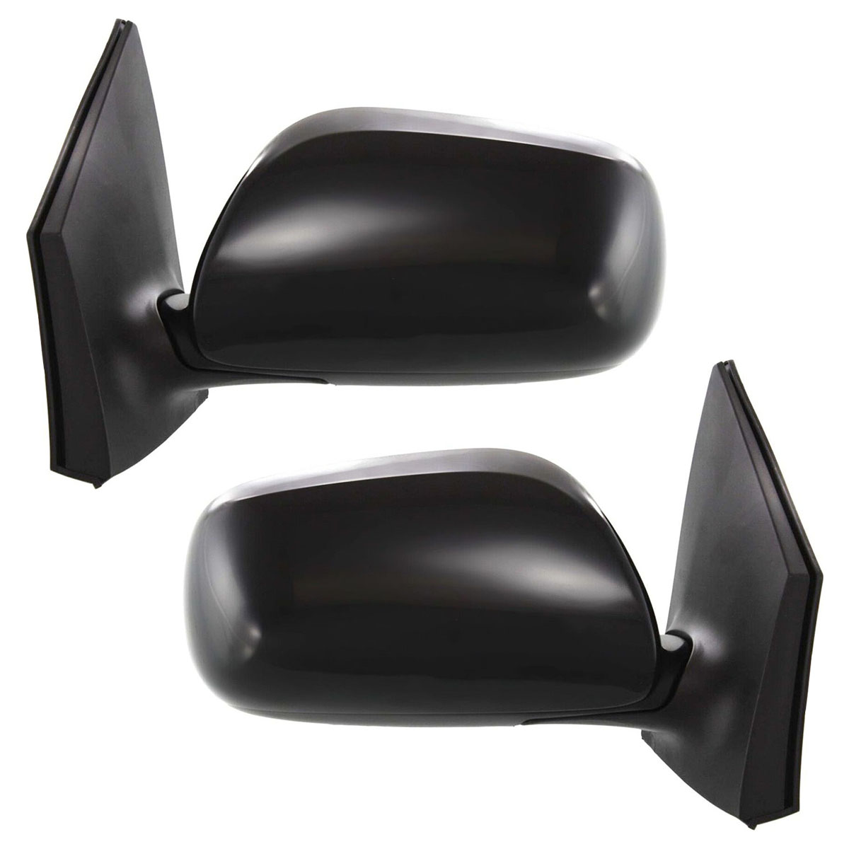 AutoShack Driver and Passenger Side Mirror Power Manual Folding Non-Heated Textured Set of 2 Replacement for 2009 2010 2011 2012 2013 Toyota Corolla 1.8L 2.4L FWD KAPTO1320249PR