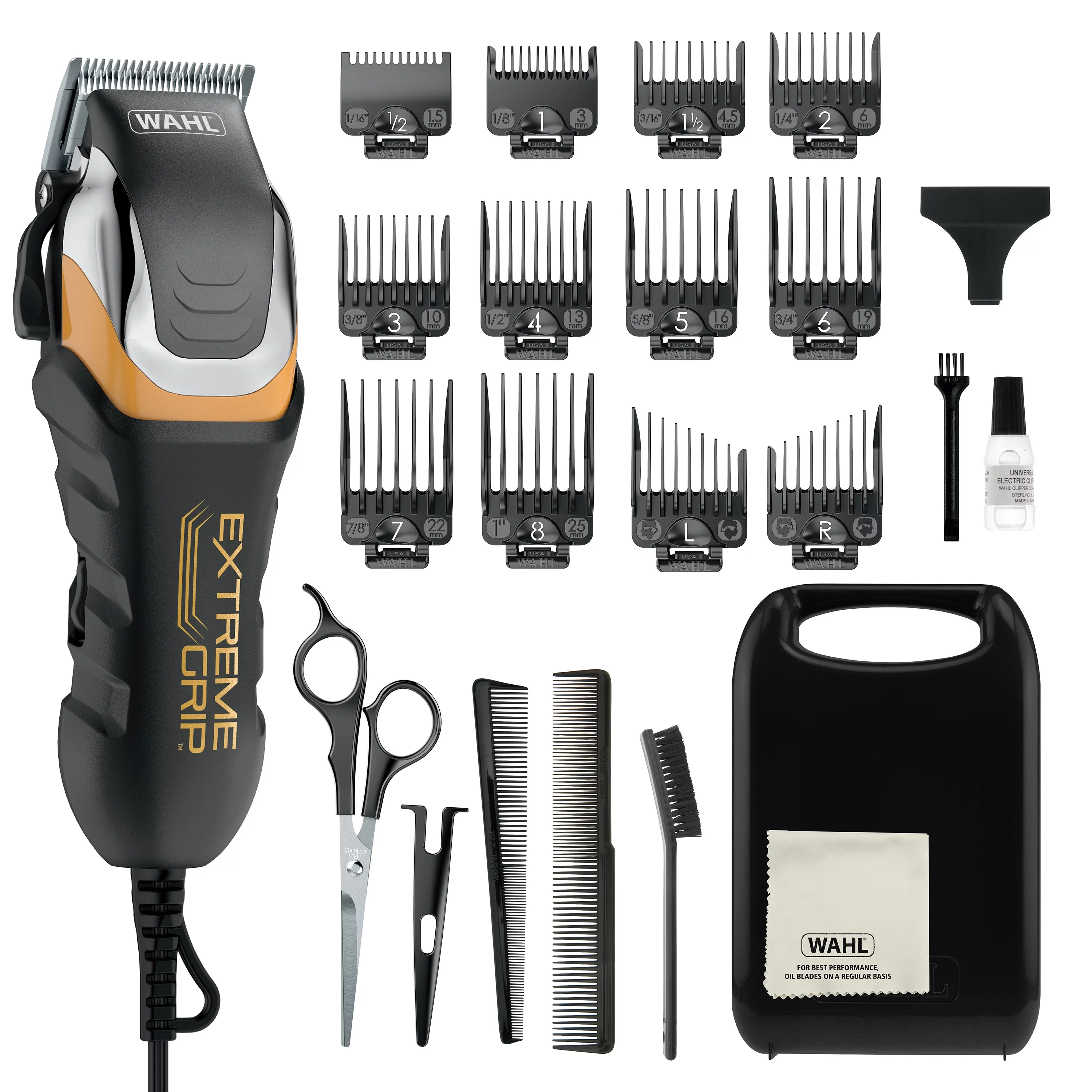 Wahl Extreme Grip Pro 24 Pieces Haircutting Kit 79465-300