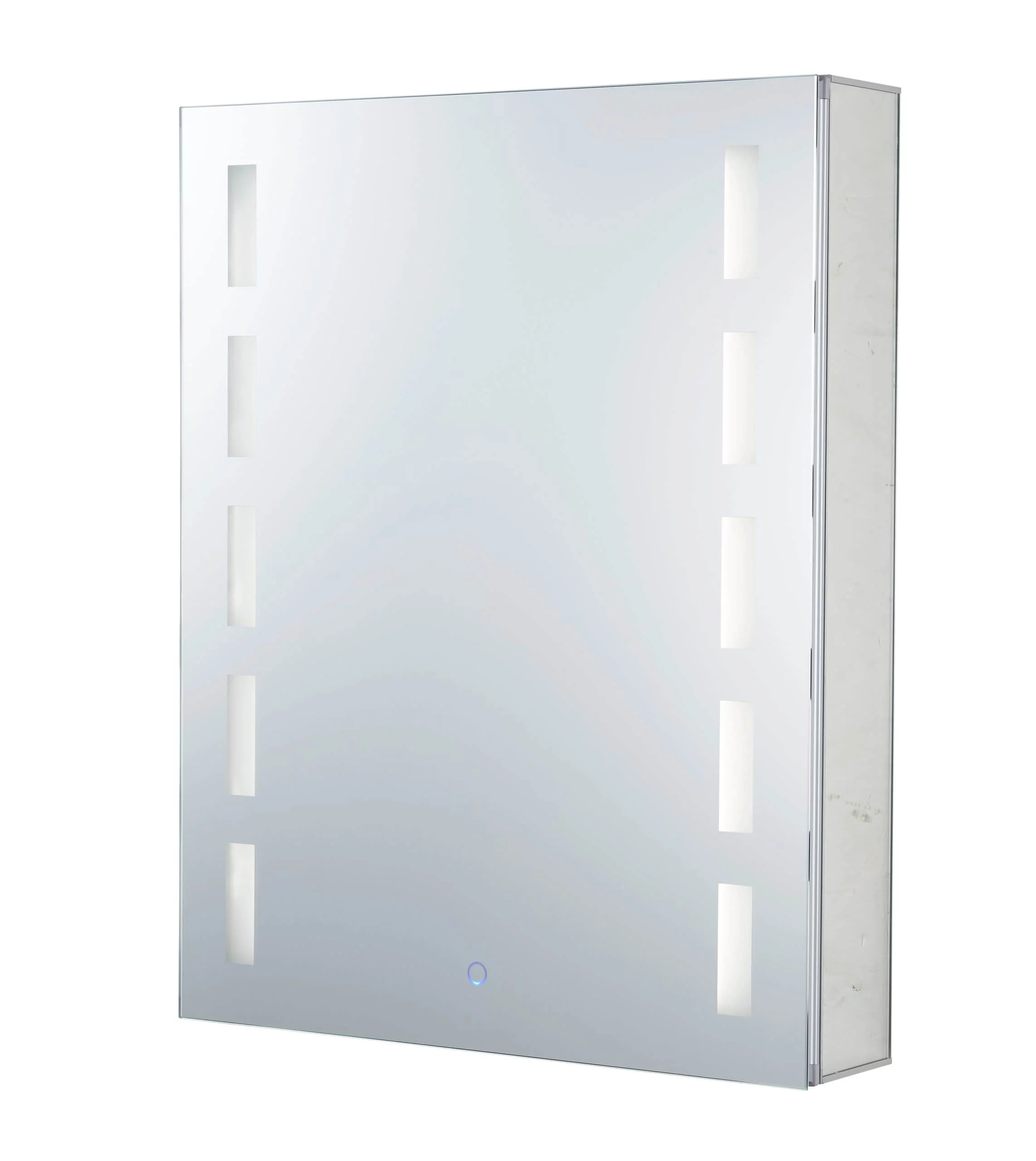 Bathroom Medicine Cabinet, Aluminum, Recessed/Surface Mount, 24