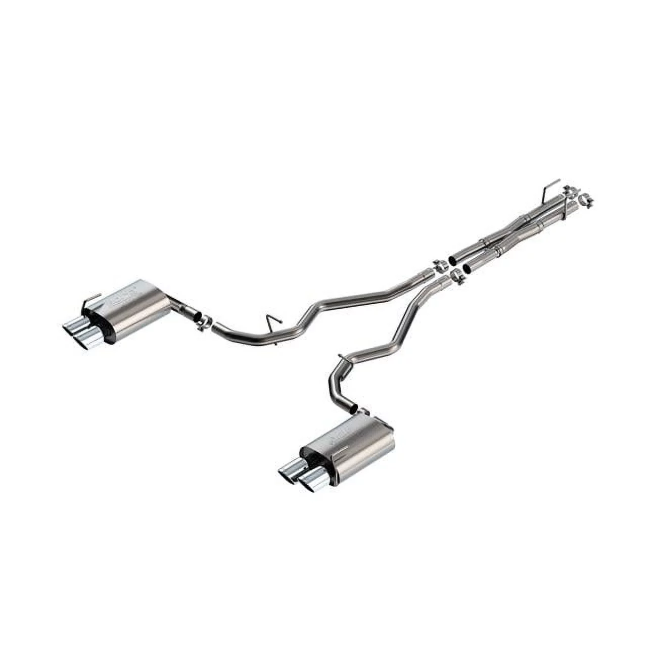 Borla 140894 2.25 in. Chrome Tip ATAK Catback Exhaust for 2019-2022 Ford Explorer 3.0L V6 AT AWD 4 Door