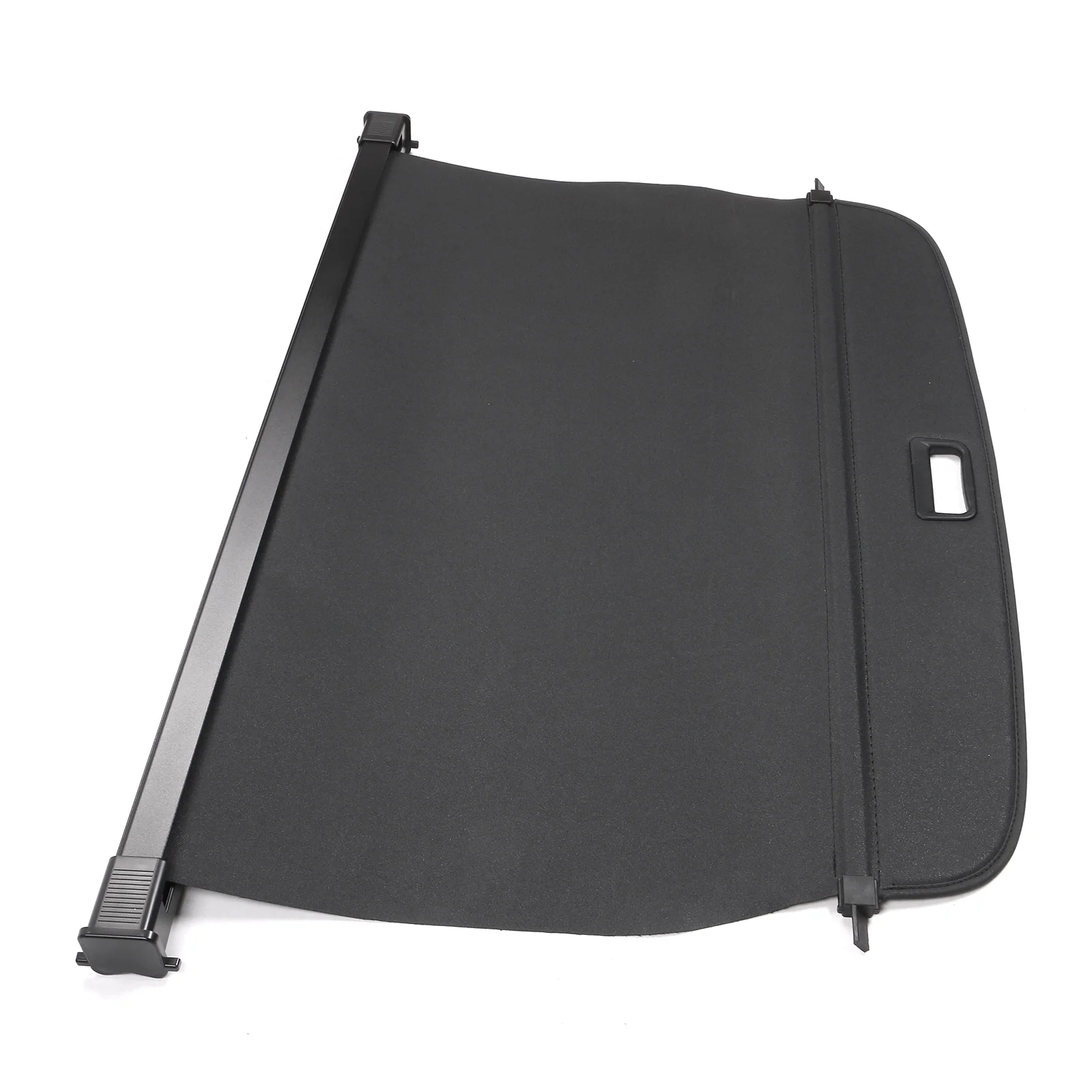 Ikon Motorsports Cargo Cover Compatible With 2019-2024 Volvo V60 All Models, OEM Style PVC & Aluminum Rod Black Security Rear Trunk Cover Security Retractable Shield