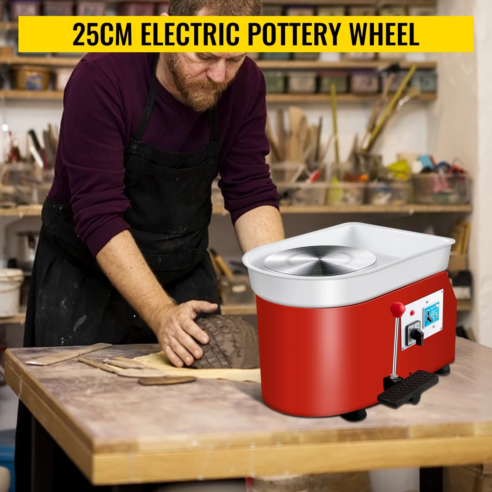 BENTISM 25cm Pottery Wheel Pottery Machine For Ceramic Work Ceramics Clay
