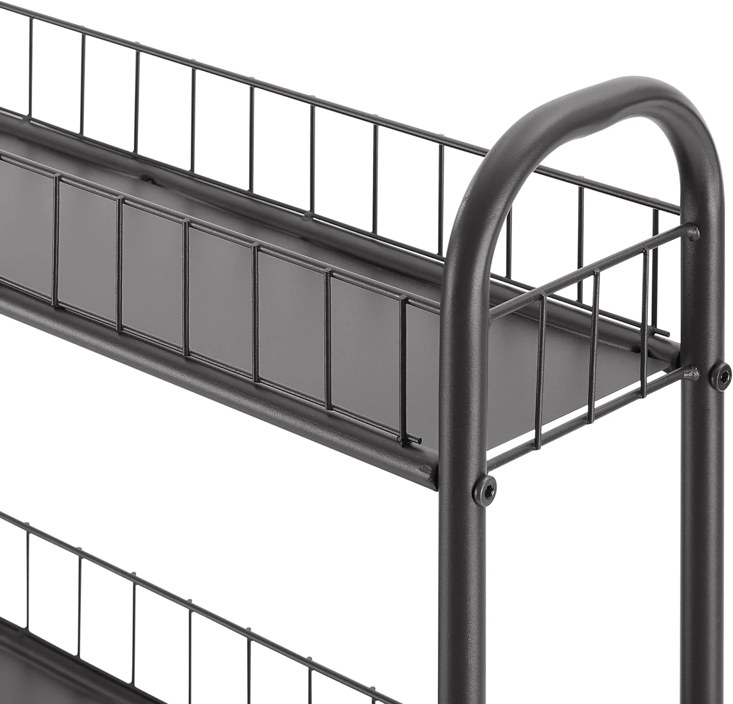 CIATRE 6 Tier Slim Rolling Storage Cart, Mobile Shelving Unit with Wheels, Metal Wire Storage Shelving Rack with Baskets for Kitchen Bathroom Office Laundry Narrow Piaces