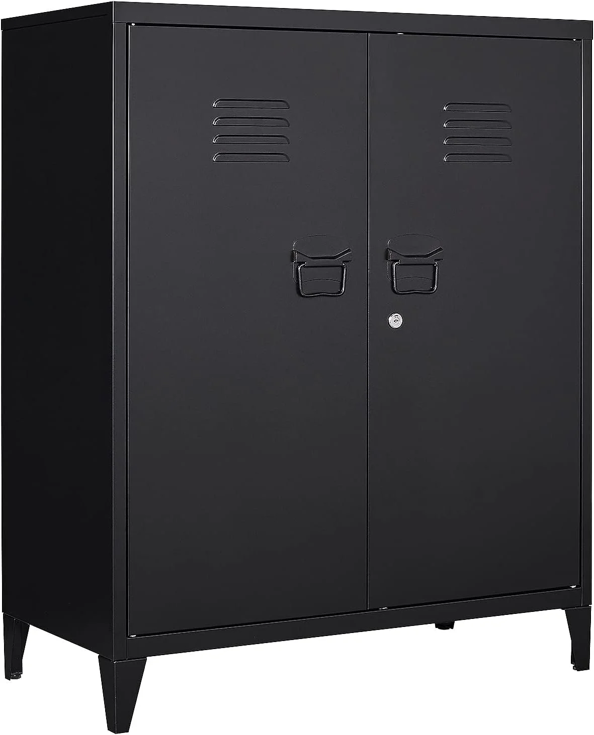 Metal lockers with 2 doors for metal storage sideboards in kitchens, pantries, homes, offices and garages