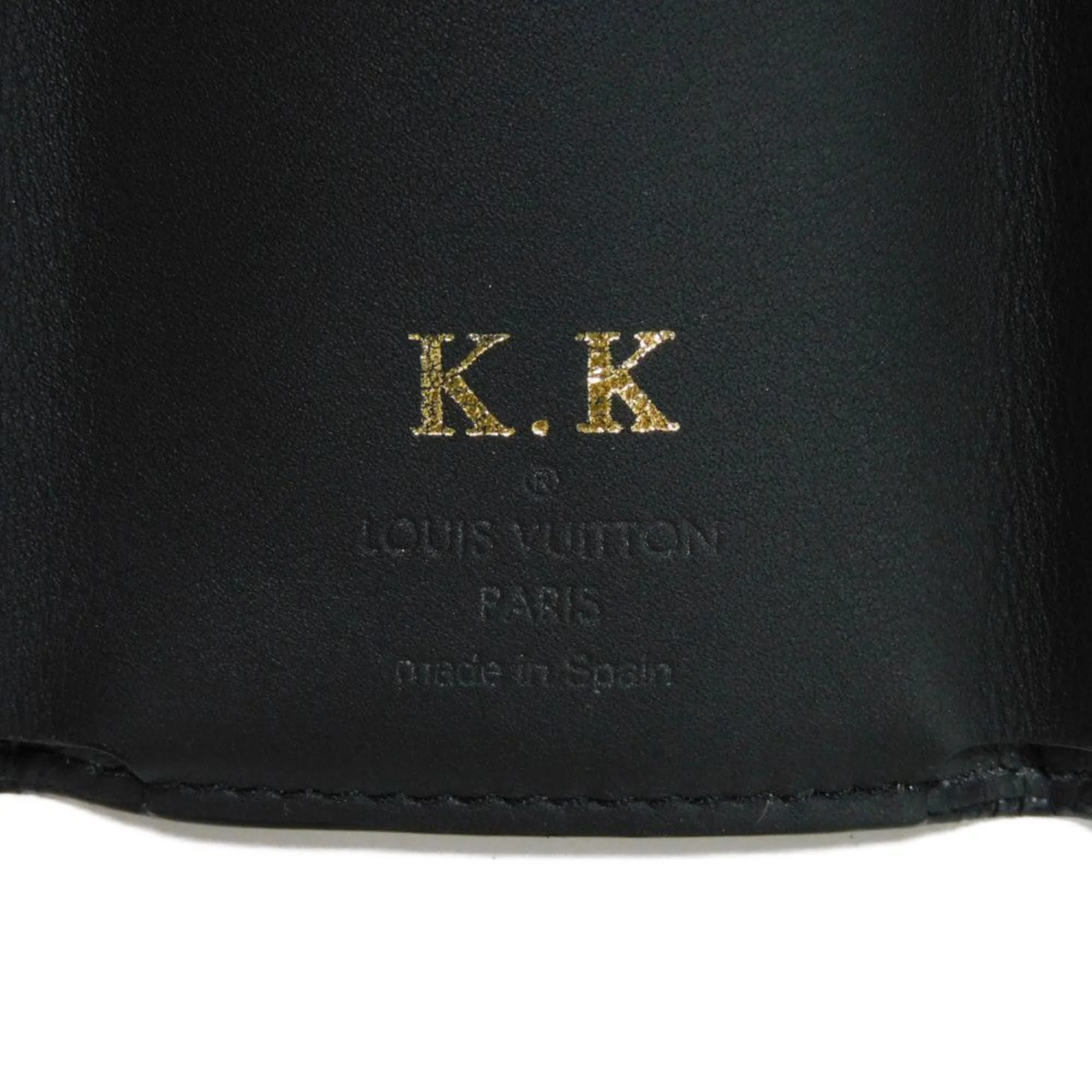 Pre-Owned LOUIS VUITTON Trifold Wallet Discovery Compact W Snap RFID Monogram Eclipse Reverse Noir M45417 Men's Billfold (Good)