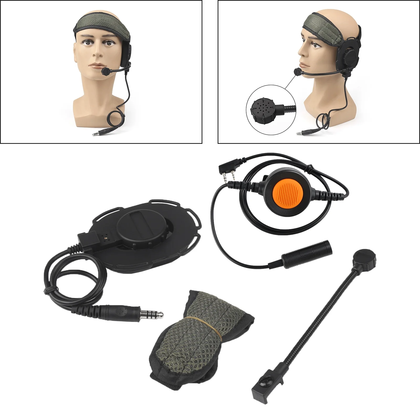 Z Tactical HD03 Bowman Elite II Headset for Kenwood TK-208, TK-220, TK-240, TK-248