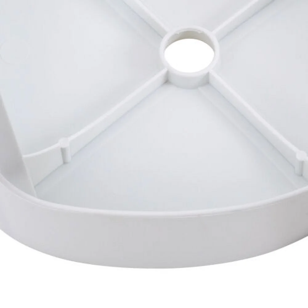 5Pcs Plastic Stools 18'' Height Indoor OutdoorKitchen Bar Chairs Stackable White