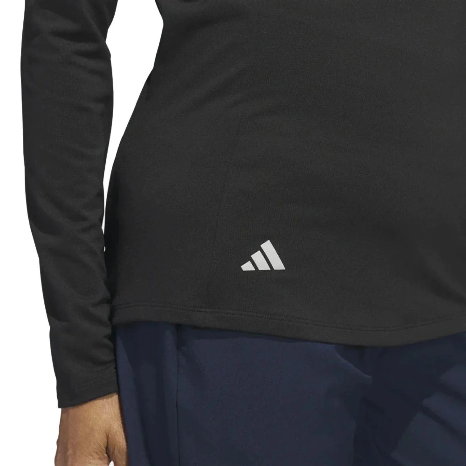 Adidas Golf Ladies 1/4 Zip LS Polo Collegiate Navy Small