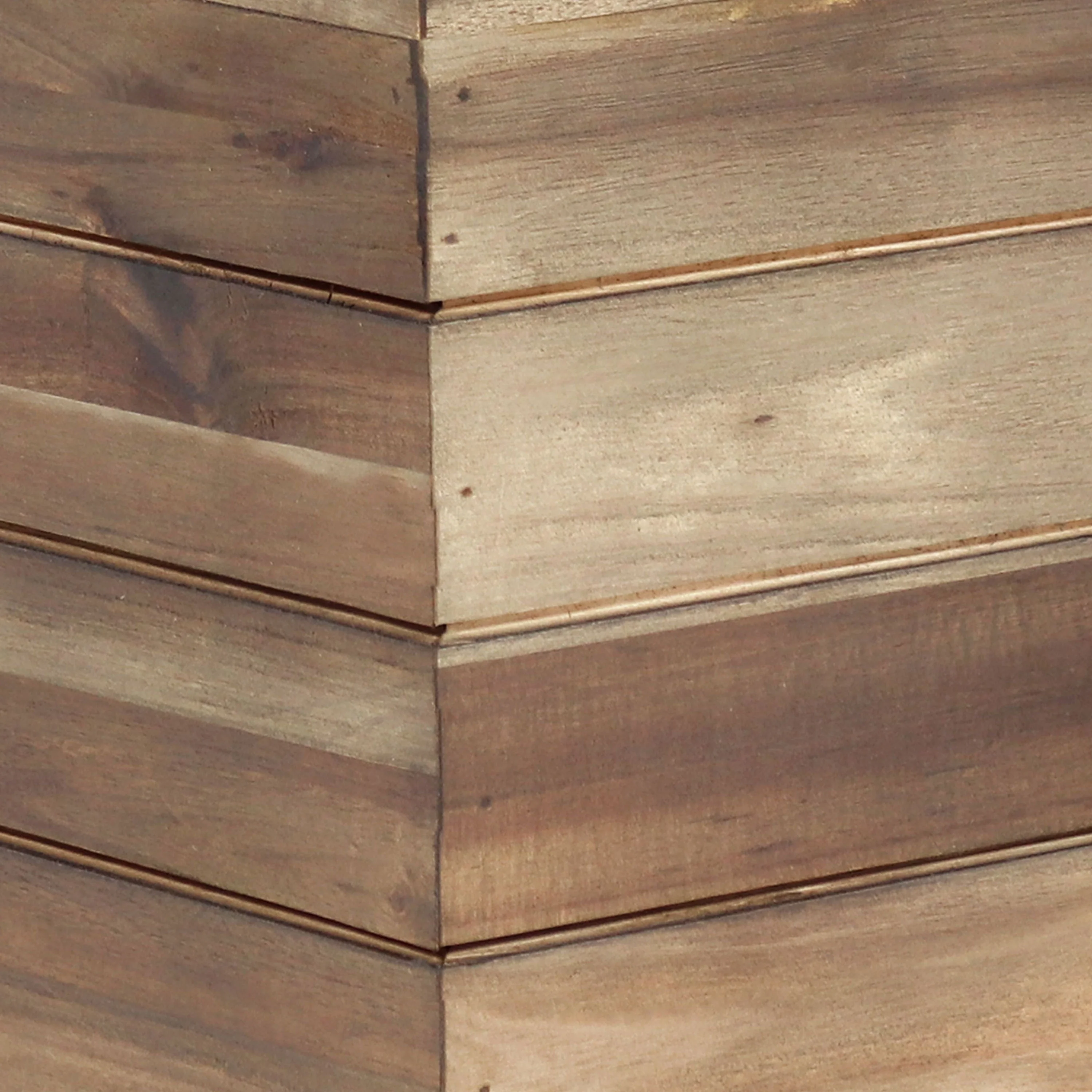 Sunnydaze Rectangular Wood Planter Box with Plastic Liner - Anthracite Stain