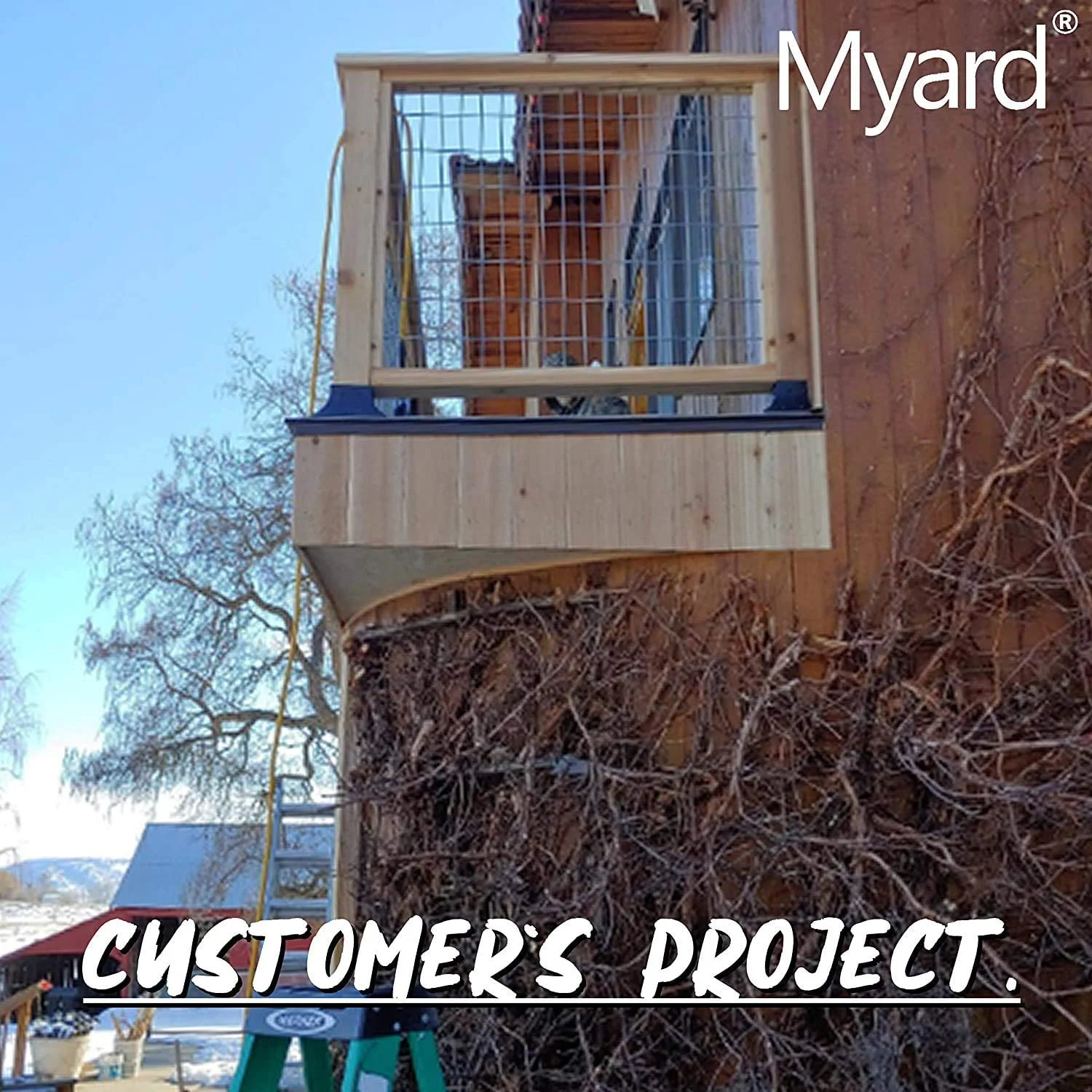 Myard 4X4 (Actual 3.5X3.5) Inches Aluminum Deck Post Base Cover Flange with Screws for Decking Patio Railing Handrail Fence Anchor (Qty 1, Black)