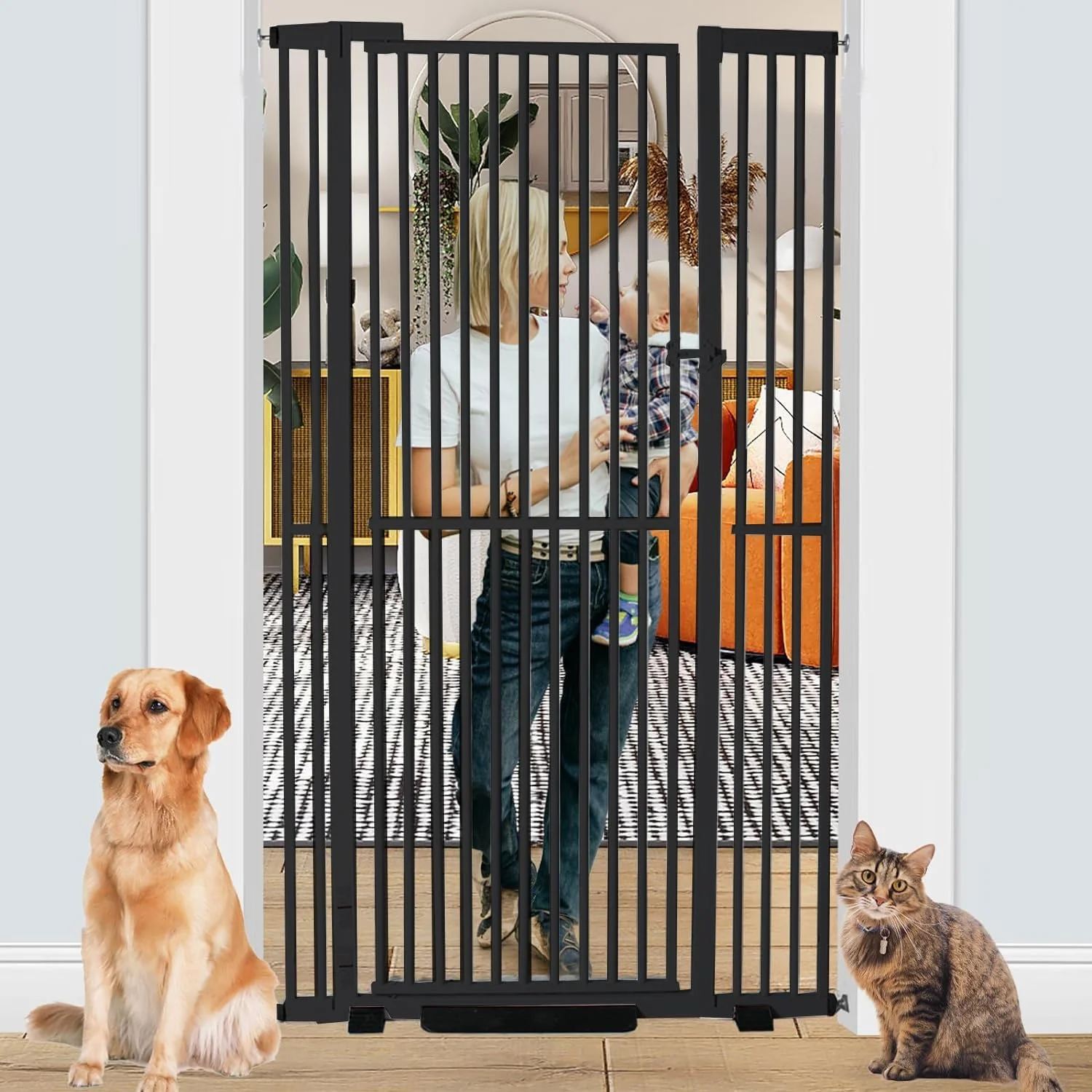 71 Inch Extra Tall Cat Pet Gate Baby Gate Adjustable 29.13