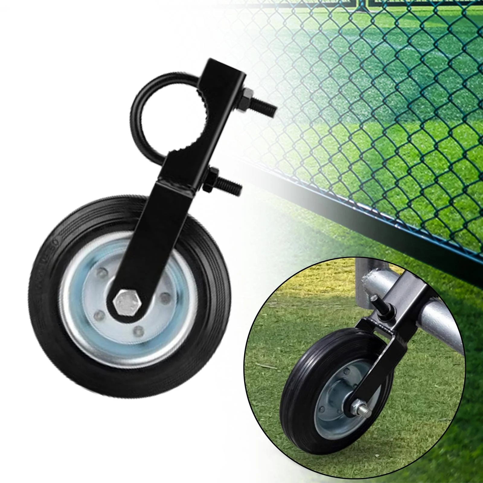 jiaping Gate Wheel ,Gate Caster ,Prevent Gate Dragging Sagging for Metal Tube Gate Fence