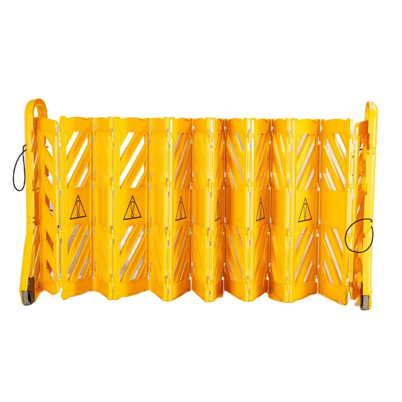 PreAsion Mobile Folding Fence Retractable Folding Fence Mobile Portable Safety Warning Guardrail