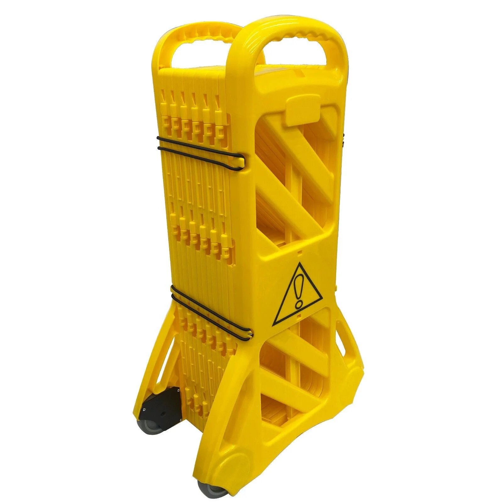 PreAsion Mobile Folding Fence Retractable Folding Fence Mobile Portable Safety Warning Guardrail