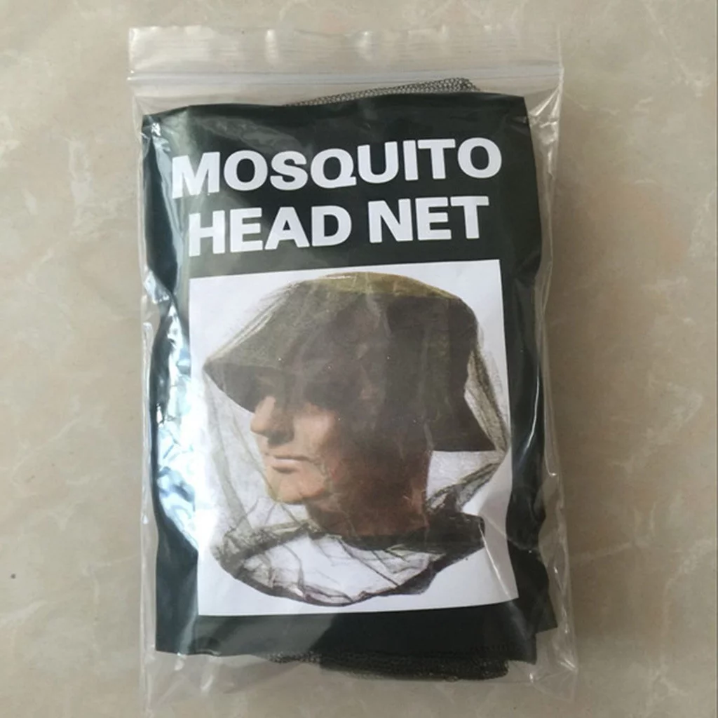 GZEFJRQM Mosquito Head Net Mesh Face Neck Fly Netting Hood From Bugs Neck Flap Fishing Hiking Hat Gnats Noseeums Screen Net For Outdoor Lover