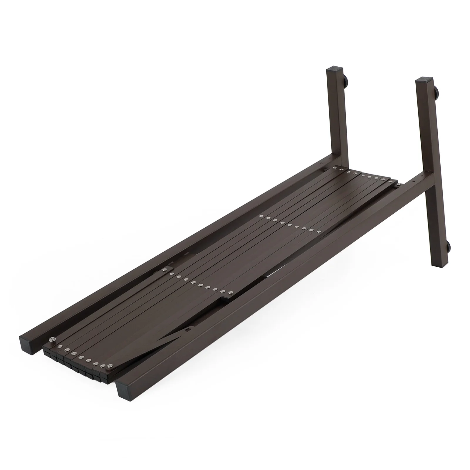 Expandable Garden Security Fence Gate for Pets - Aluminum Barrier, Traffic and Pet Barrier, Adjustable