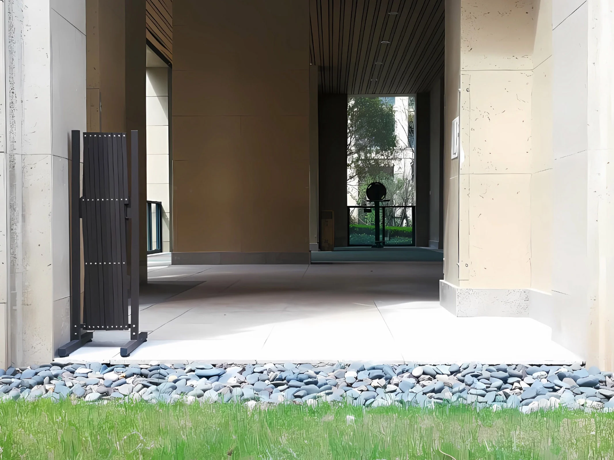 Expandable Garden Security Fence Gate for Pets - Aluminum Barrier, Traffic and Pet Barrier, Adjustable