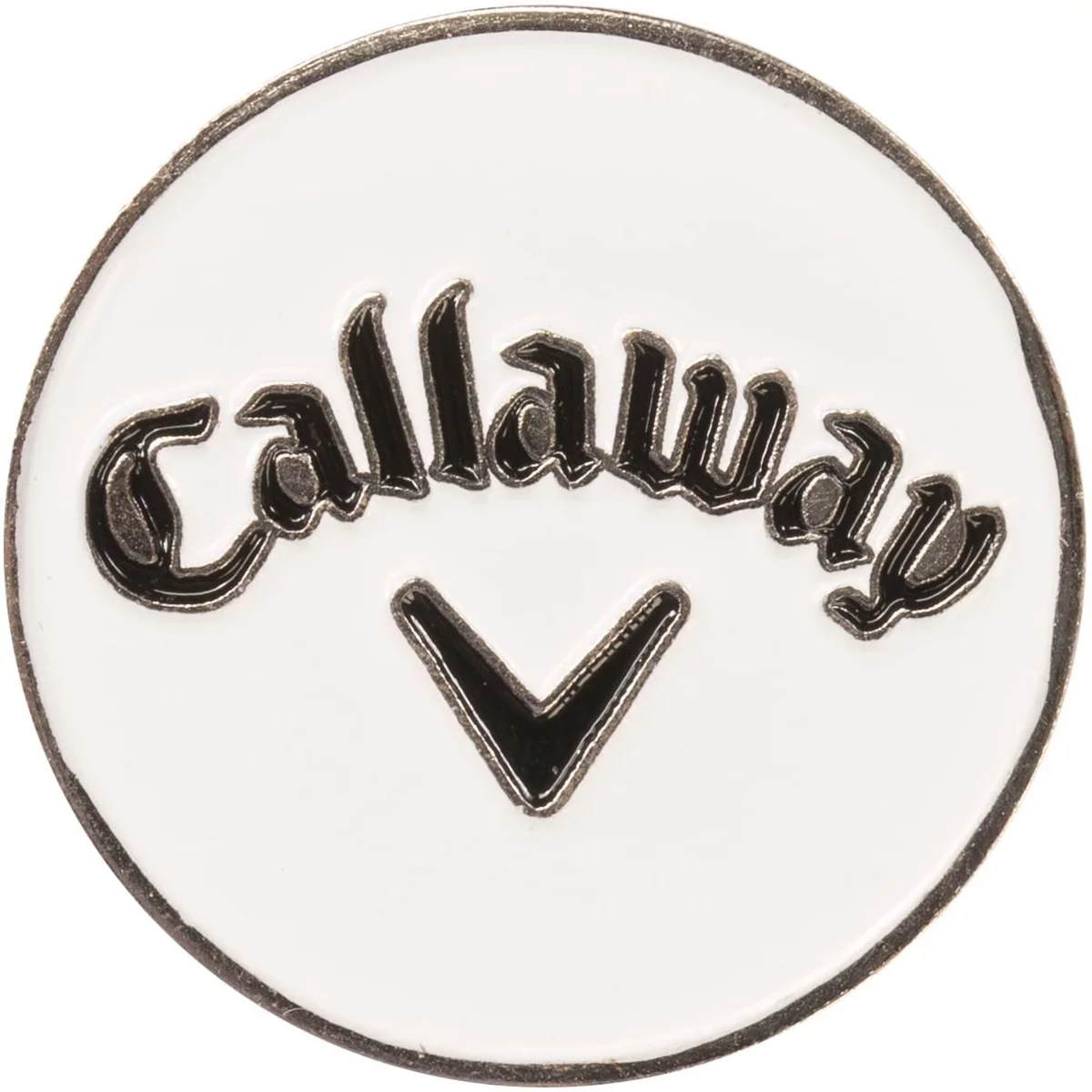 Callaway Golf Hat Clip and Ball Marker, Metal - Black/White