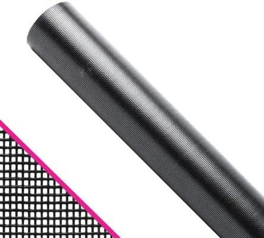 Florida Glass Privacy Screen Mesh Kit - (36 in x 100 ft) Roll of Screen & Roller Tool - Vinyl-Laminated Fiberglass Mesh Screen Roll for Pool Enclosure - Charcoal