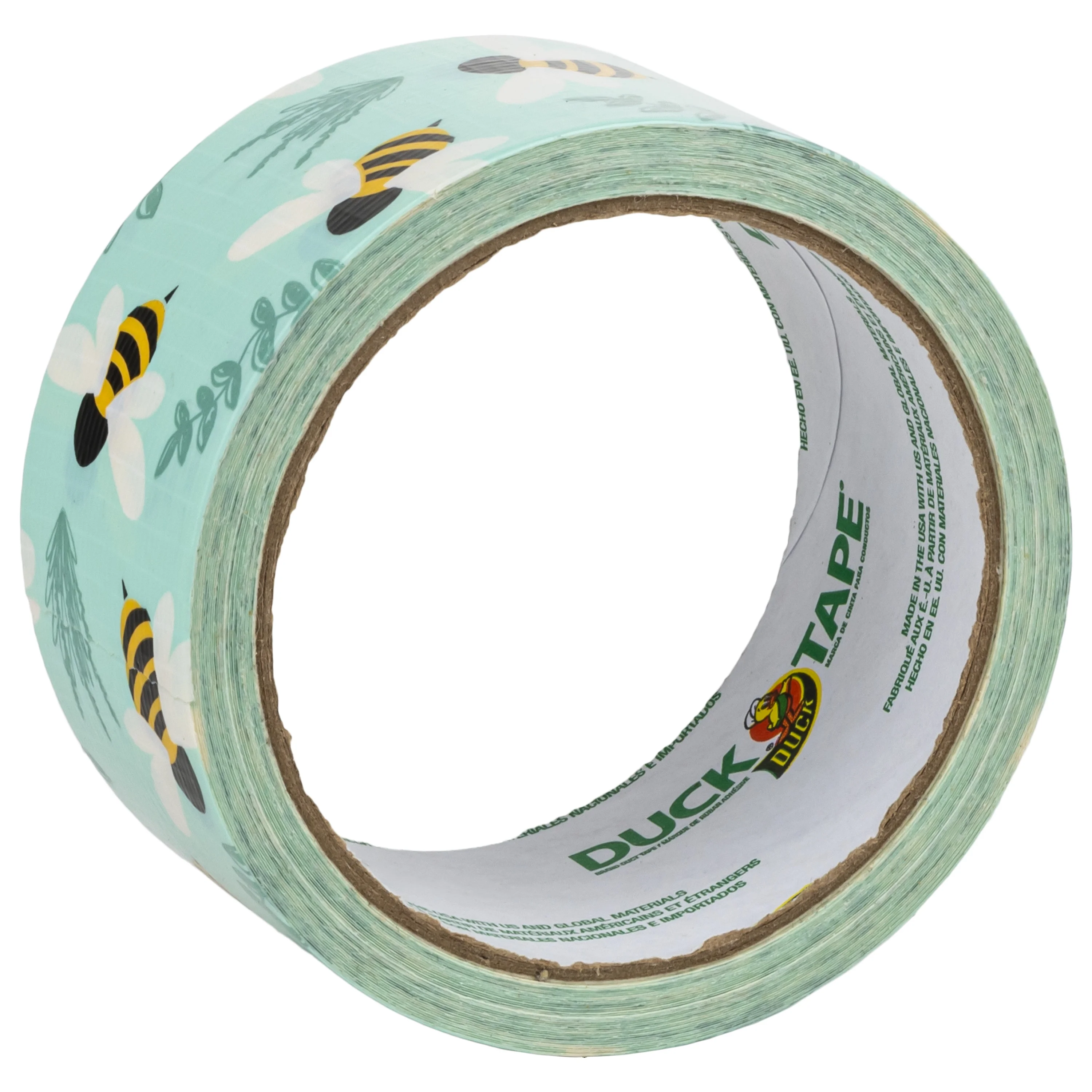 Printed Duck Tape Brand Duct Tape - Botanical Bees 10 Yards