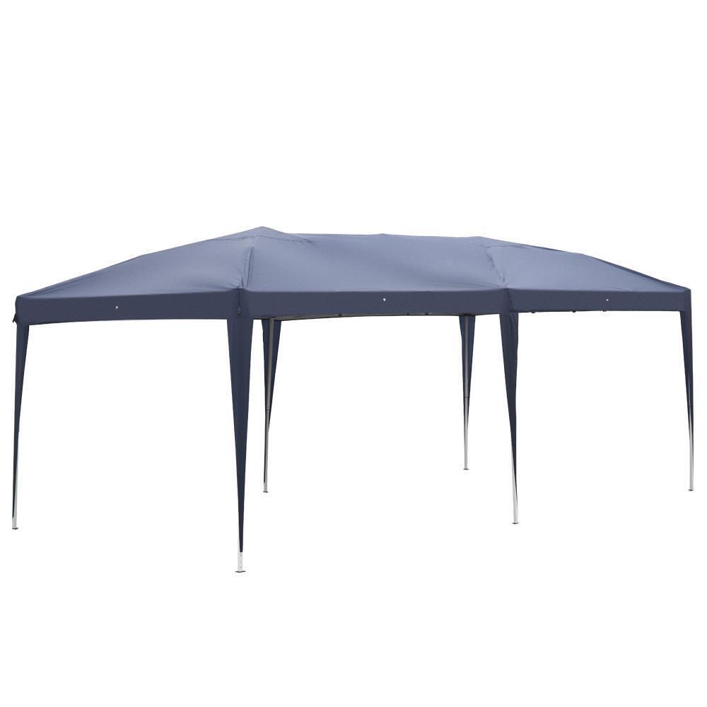 New 10'X 20'EZ POP UP Gazebo Wedding Party Tent Folding Canopy Carry Bag Blue