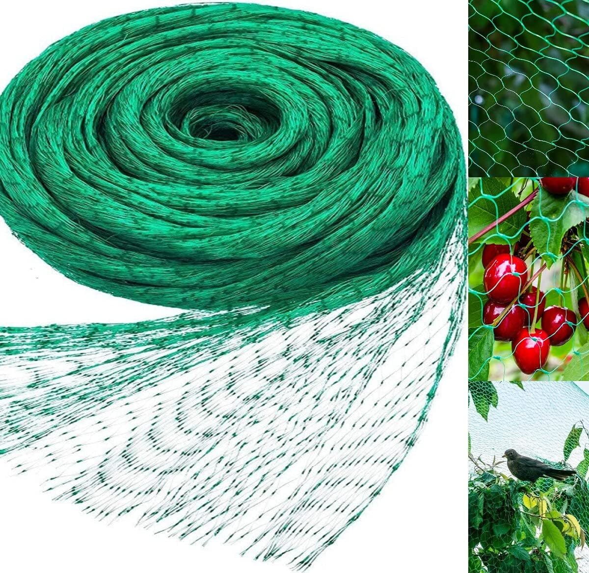 Bord Bird Netting for Garden (13ft x 33ft) Garden Netting Pest Barrier,Cicada Netting Protect Fruit Trees Blueberry Bushes Vegetable Plant,for Garden Against Birds, Deer, Squirrels