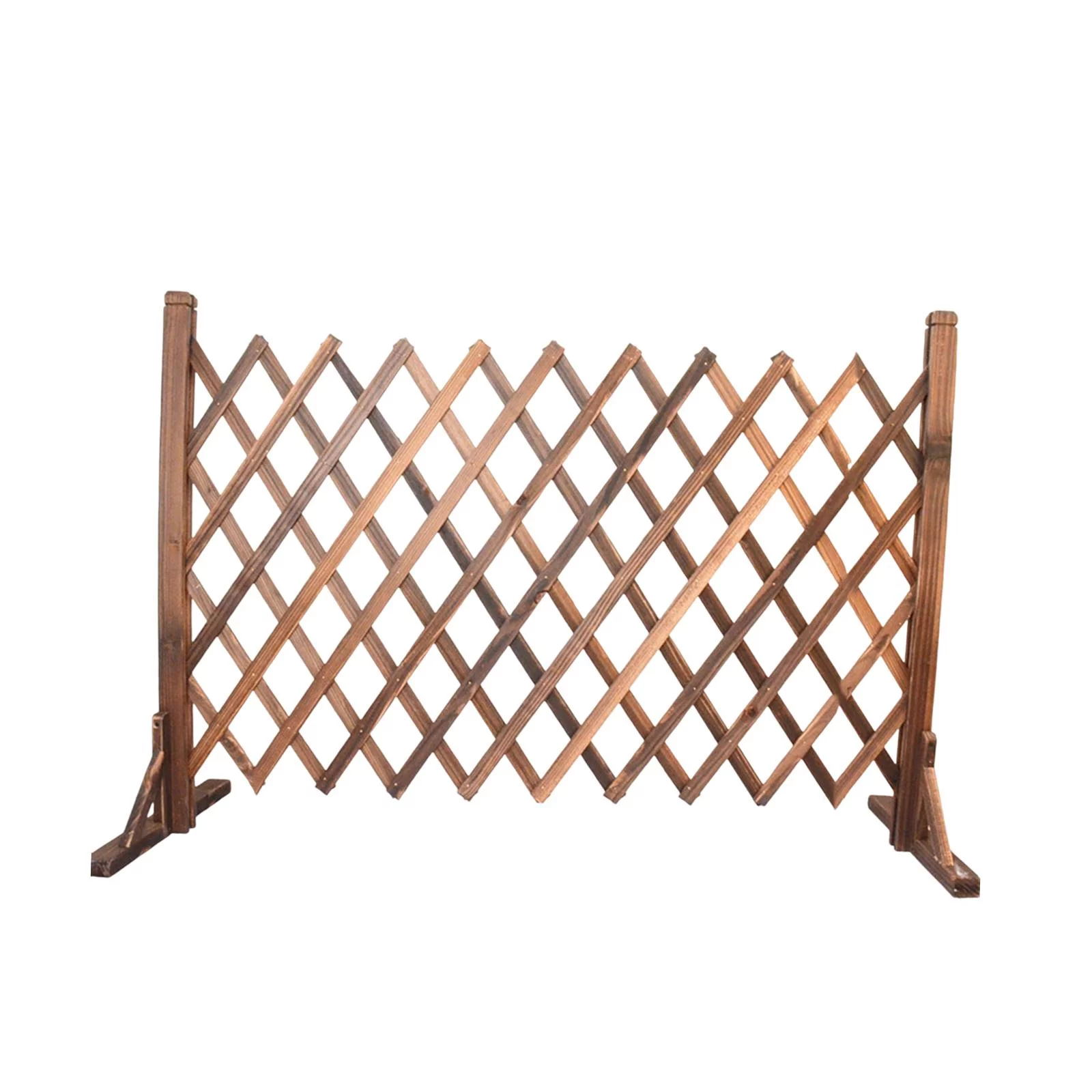 Expandable Wood Fence Photo Background Wedding Photo Props Foldable Garden Screen Panel for Outdoor Balcony Garden Courtyard Entrance