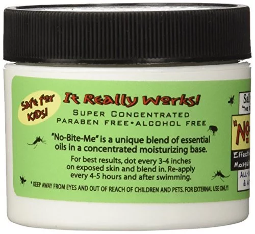 SALLYEANDER No-Bite-Me Natural Bug Repellent & Anti Itch Cream - Safe for Kids and Infants - Repels Mosquitoes, Black Flies, Fleas, and Ticks - 2 oz 2 ounces NEW