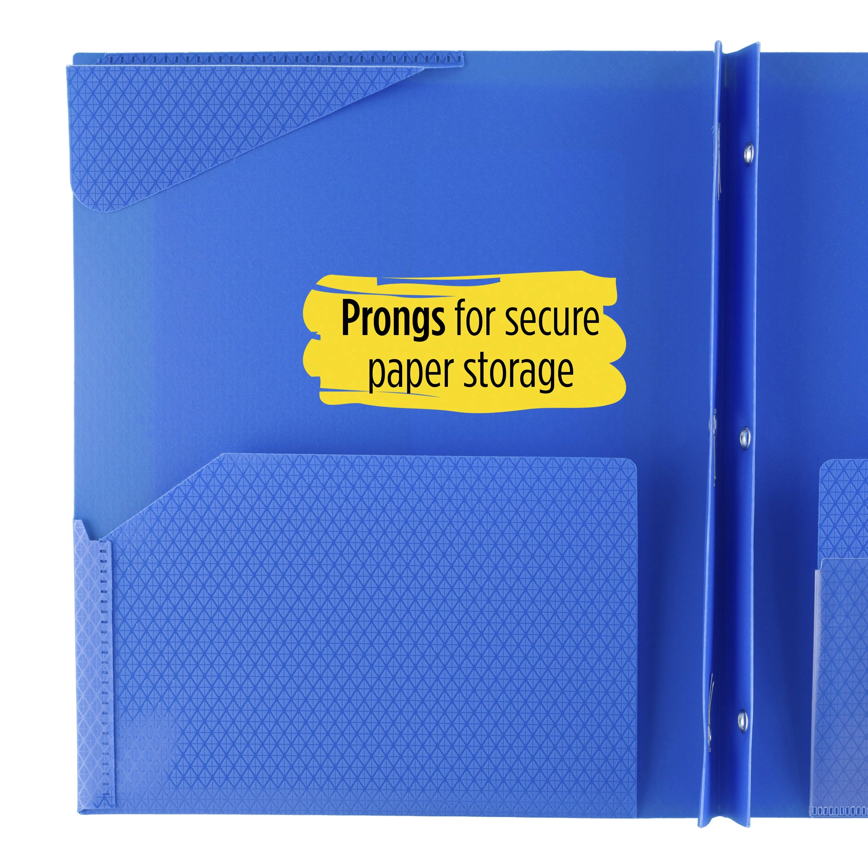 Five Star Stay-Put Plastic Pocket and Prong Folder 4 Pack Trend - Pocket & Prong