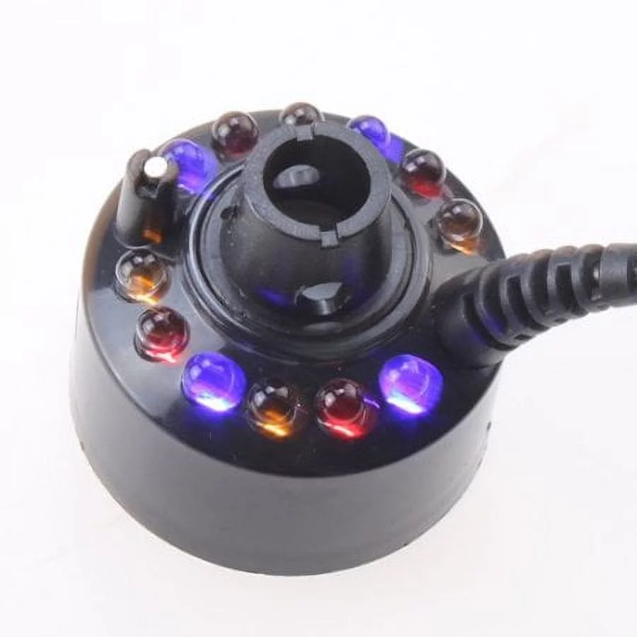 agptek_ 12 led mist maker fogger water fountain pond fog atomizer humidifier for office home room car