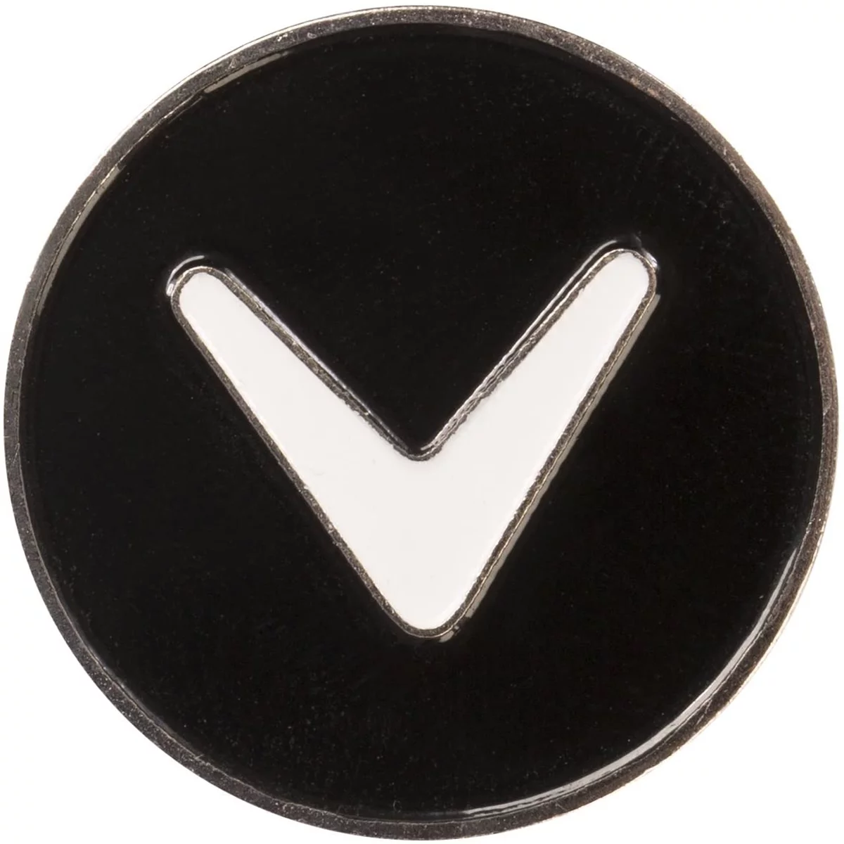 Callaway Golf Hat Clip and Ball Marker, Metal - Black/White