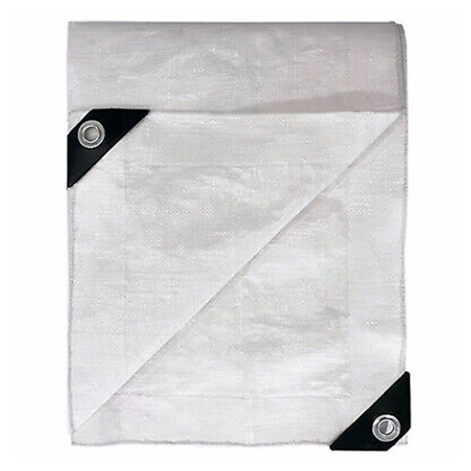 TruGuard 12 Foot by 20 Foot Fire Resistant Construction Tarp, White