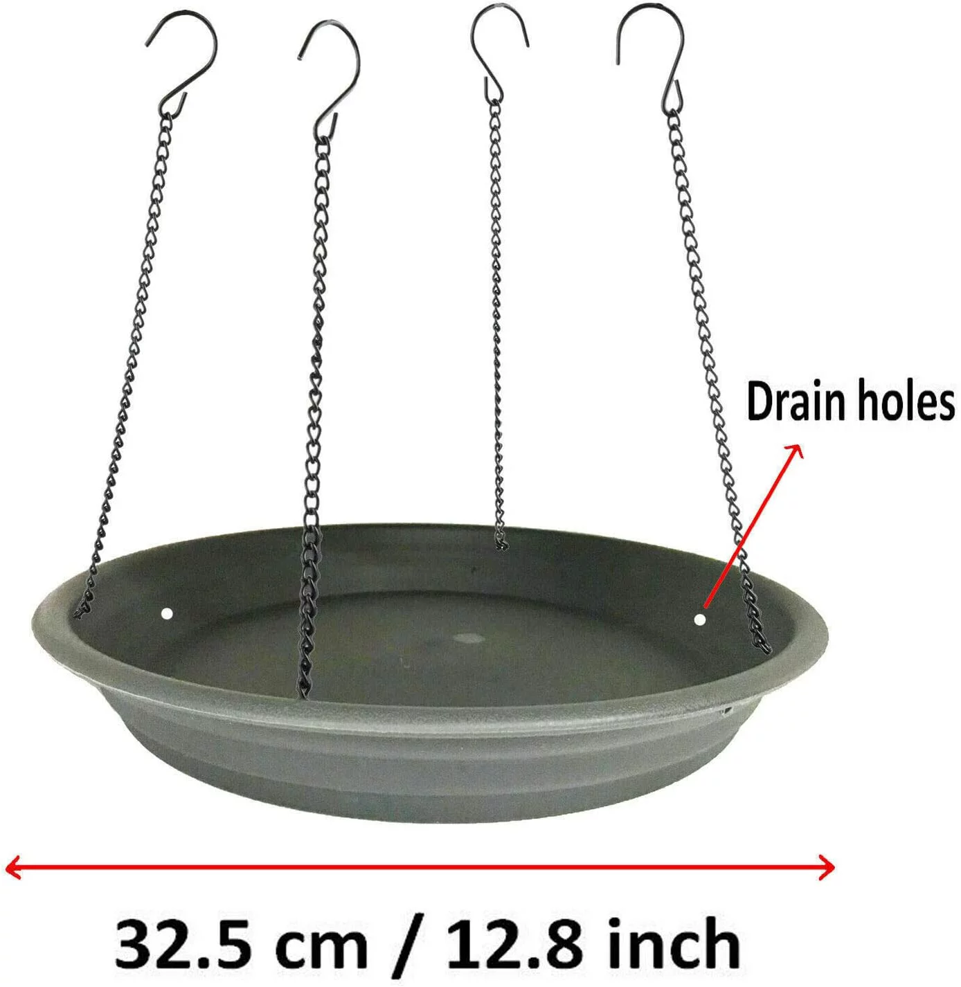 Pmsanzay Bird Seed Catcher Tray Platform Feeder Hanging Tray Fits Most feeders Catches Most Falling Seed and Husk Great for Attracting Birds Outdoors,Backyard,Garden - No Feeders