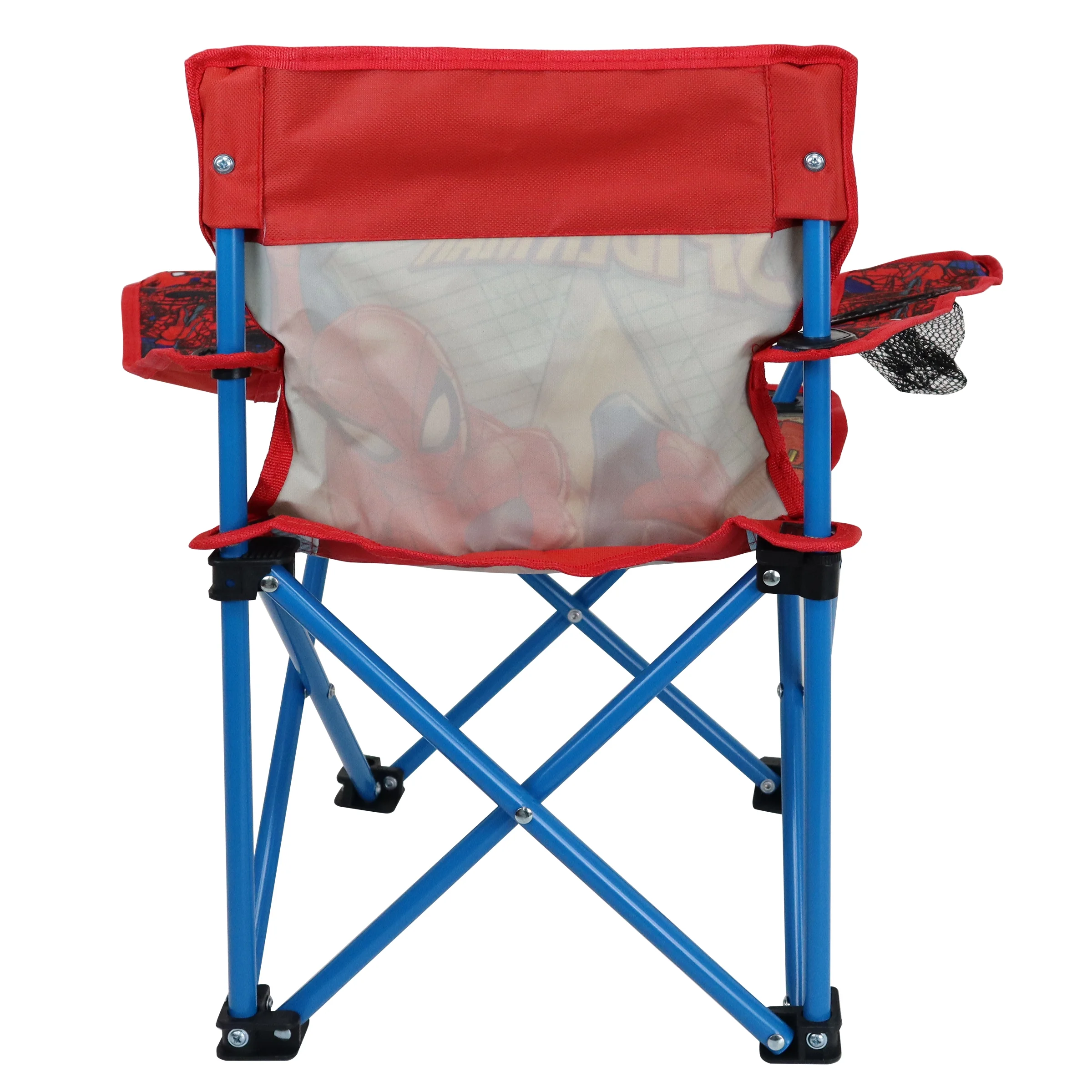 Spider-Man Kids Camp Chair, Outdoor Chair for Kids with Cup Holder and Carry Bag