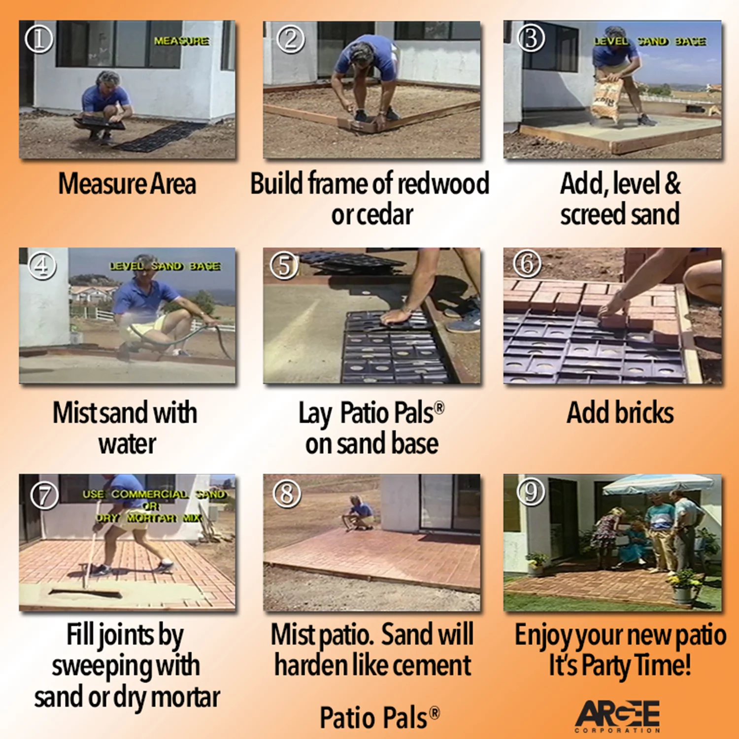 Patio Pal® Standard Brick Laying Guides
