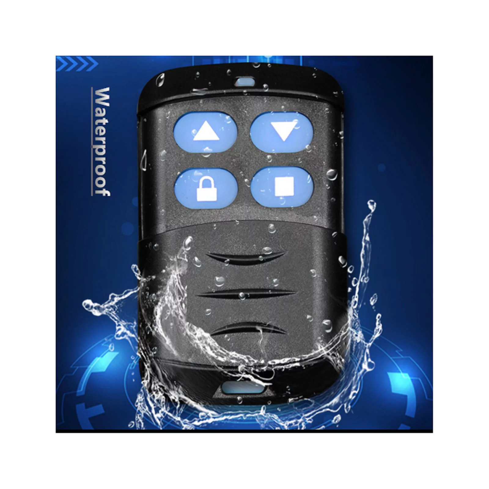 433 Mhz Cloning Garage Gate Door 4 Channel Remote Control Rolling Code Transmitter for Sliding Gate Opener Hardware