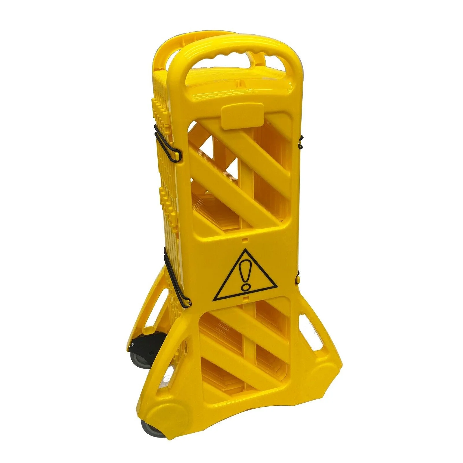 PreAsion Mobile Folding Fence Retractable Folding Fence Mobile Portable Safety Warning Guardrail