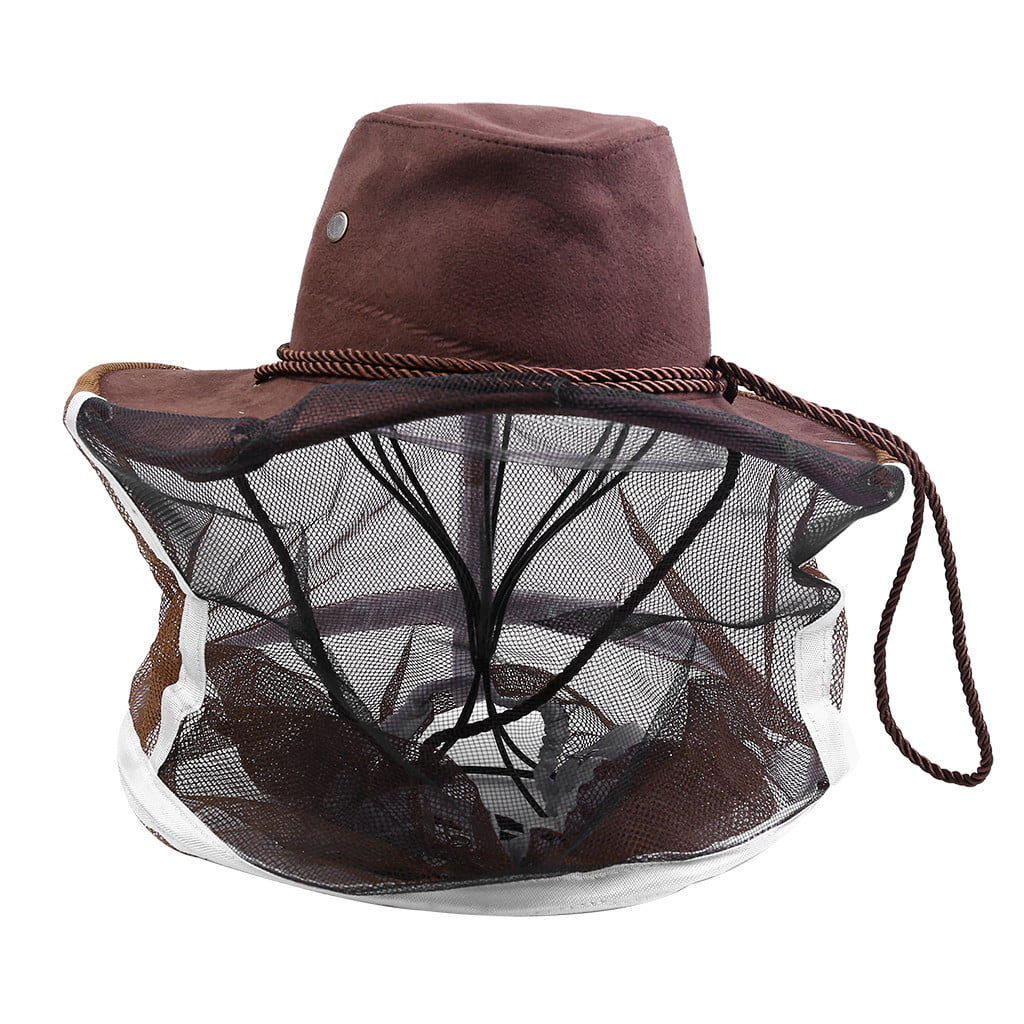 Bee Cap Cowboy Hat Beekeeping Protective Hat Beekeeper Insect Net Tool