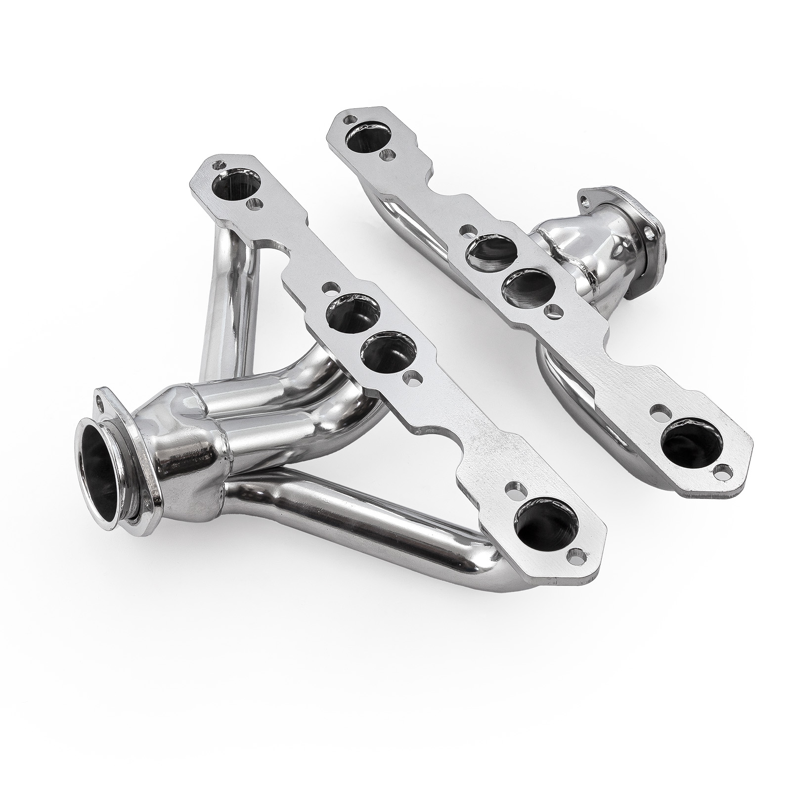 Speedmaster PCE316.1030.02 Fits Chevy SBC 350 1955-57 Tri-5 Shorty Ceramic Headers Straight Plug Heads