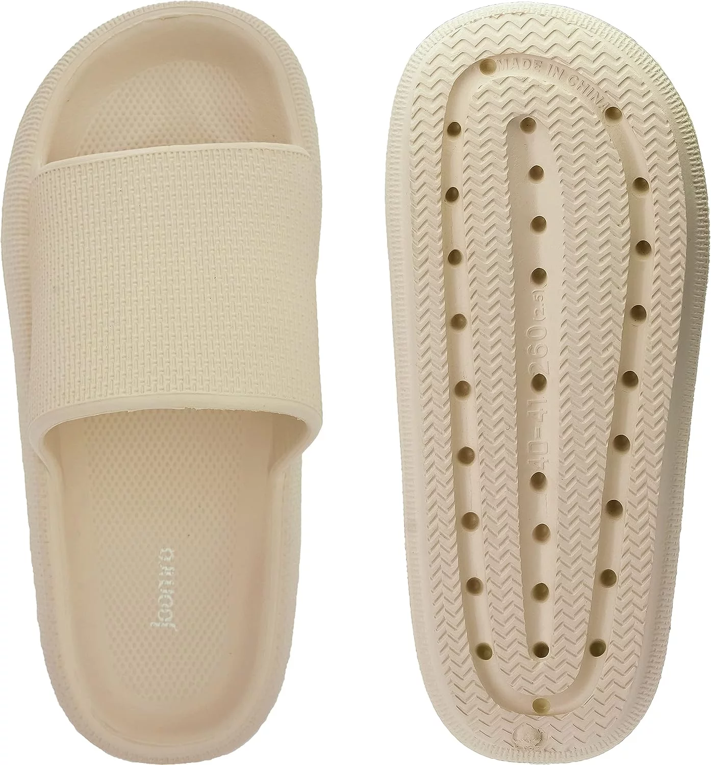 Joomra Pillow Slippers for Women and Men Non Slip Quick Drying Shower Slides Bathroom Sandals | Ultra Cushion | Thick Sole