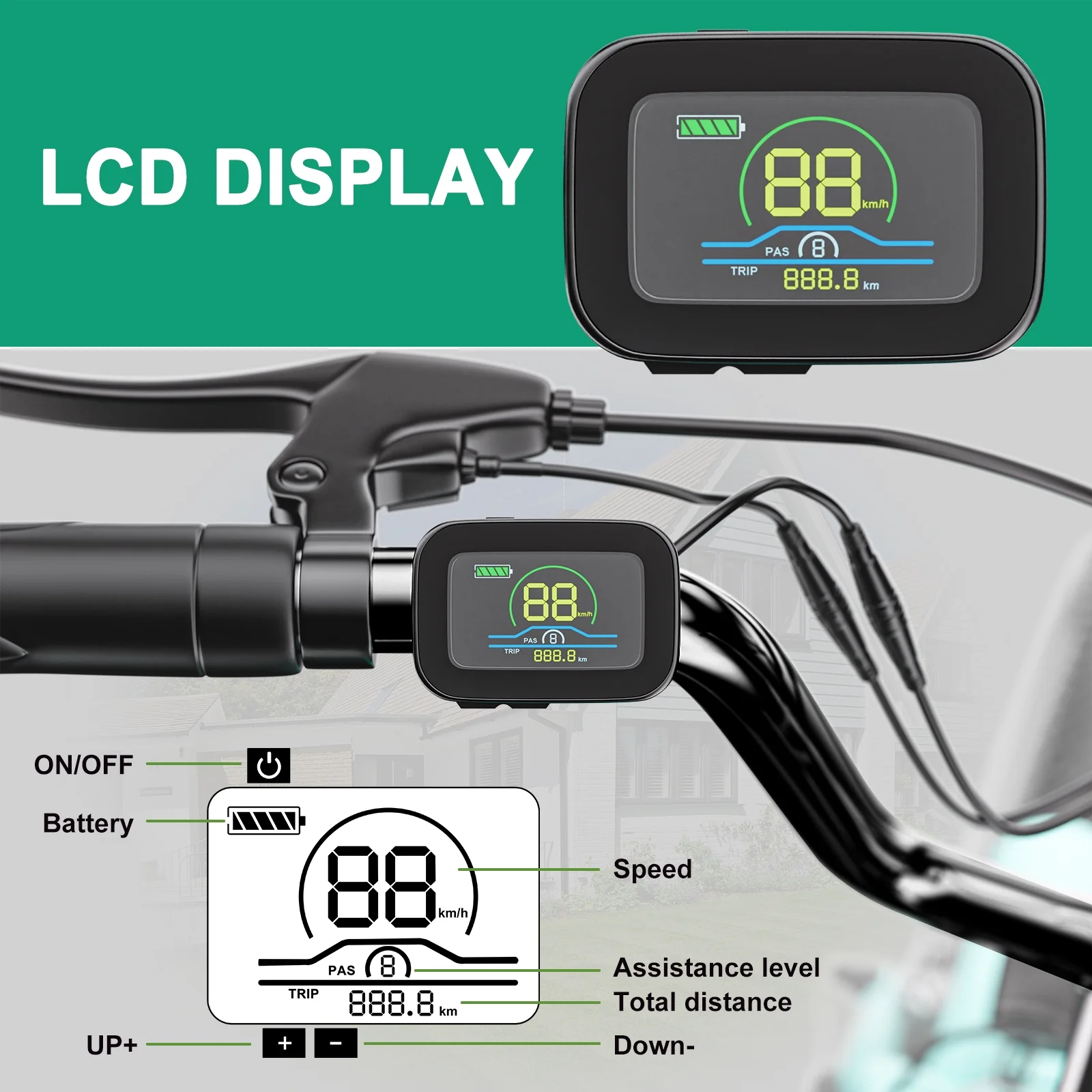 ABORON Electric Bike for Adults, 500W Ebike with 48V 14.5Ah Removable Lithium Battery, 20