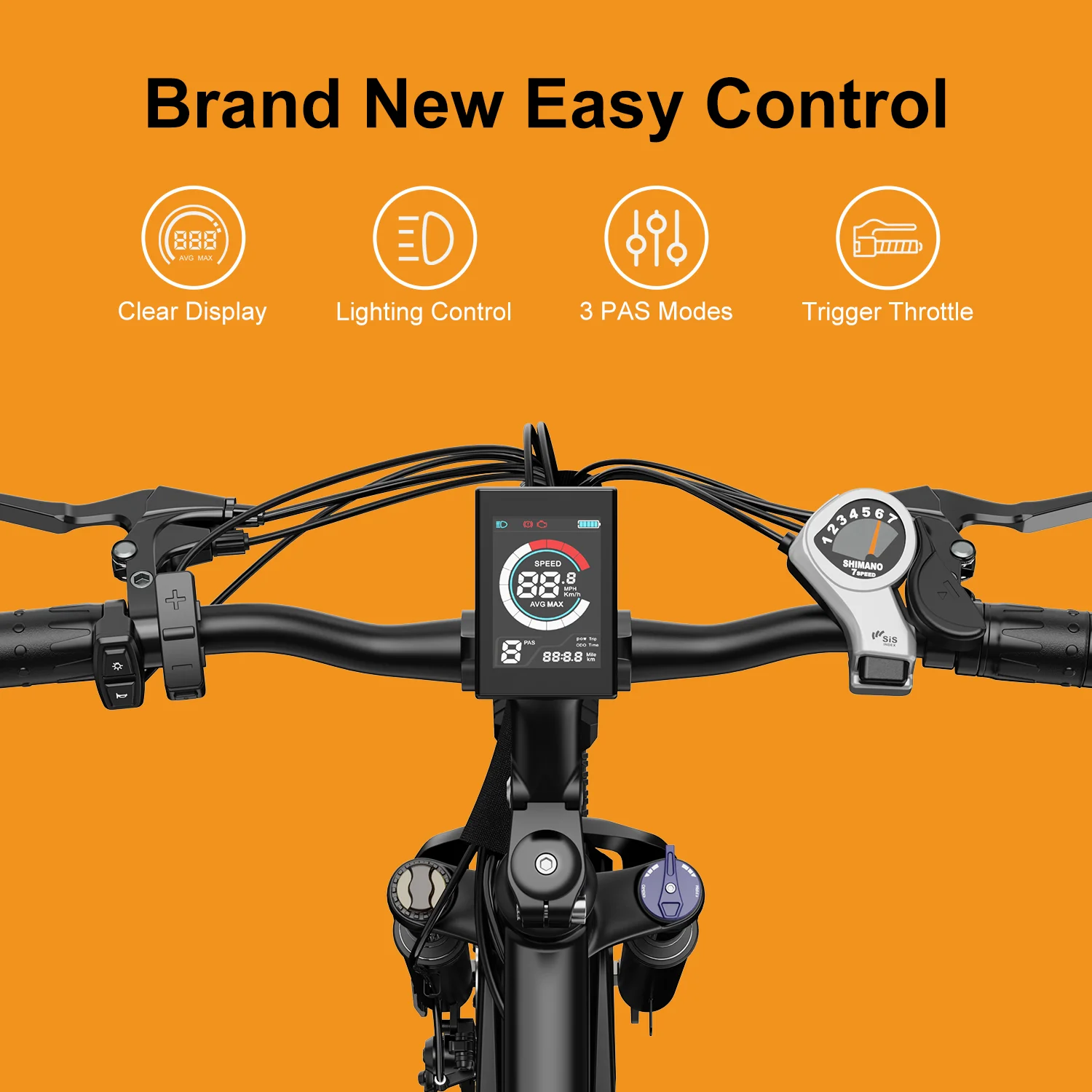 Yoloway EB5 Electric Bike for Adults 350W Motor Ebike with 360Wh Removable Battery, 26