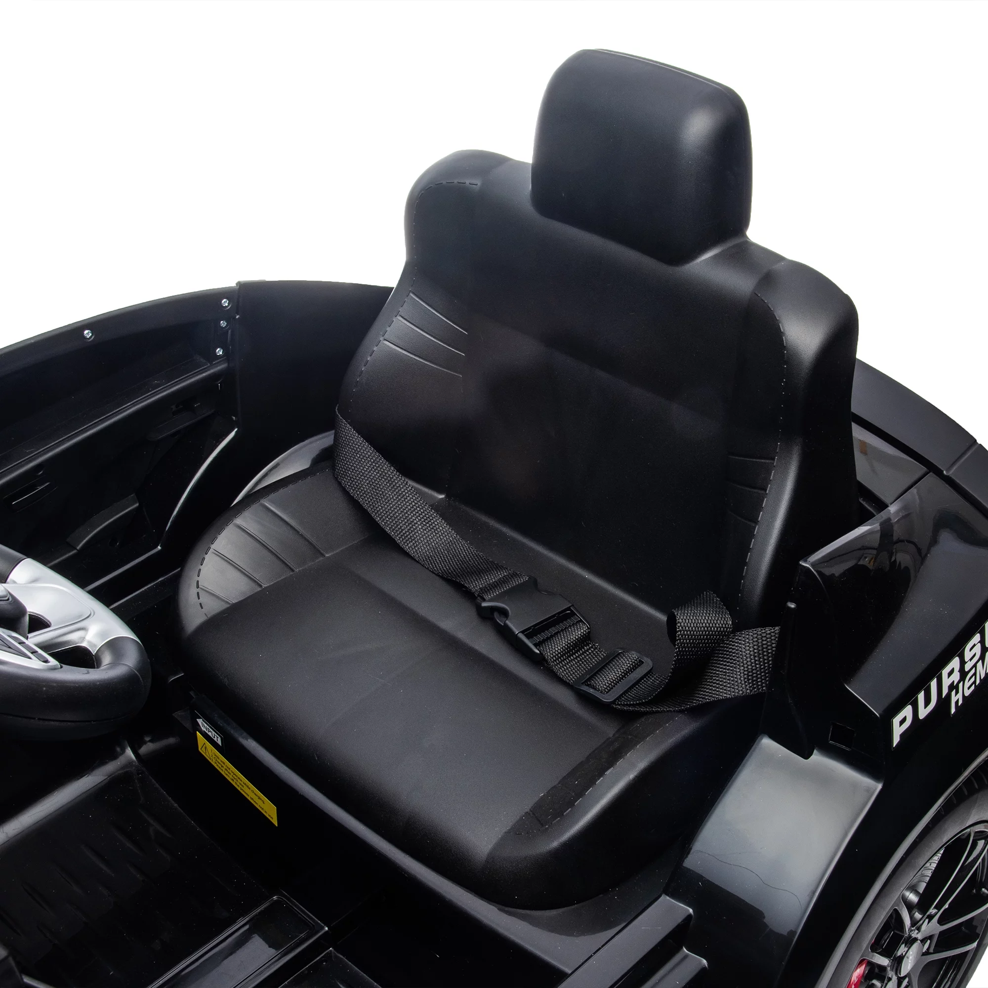 Police Car Ride on 12V Electric Car for Kids Battery Powered Ride on Toys Cop Car with Remote Contro, Four Wheel Suspension, Siren, Flashing Lights, Bluetooth, Kids Cars to Drive, Black